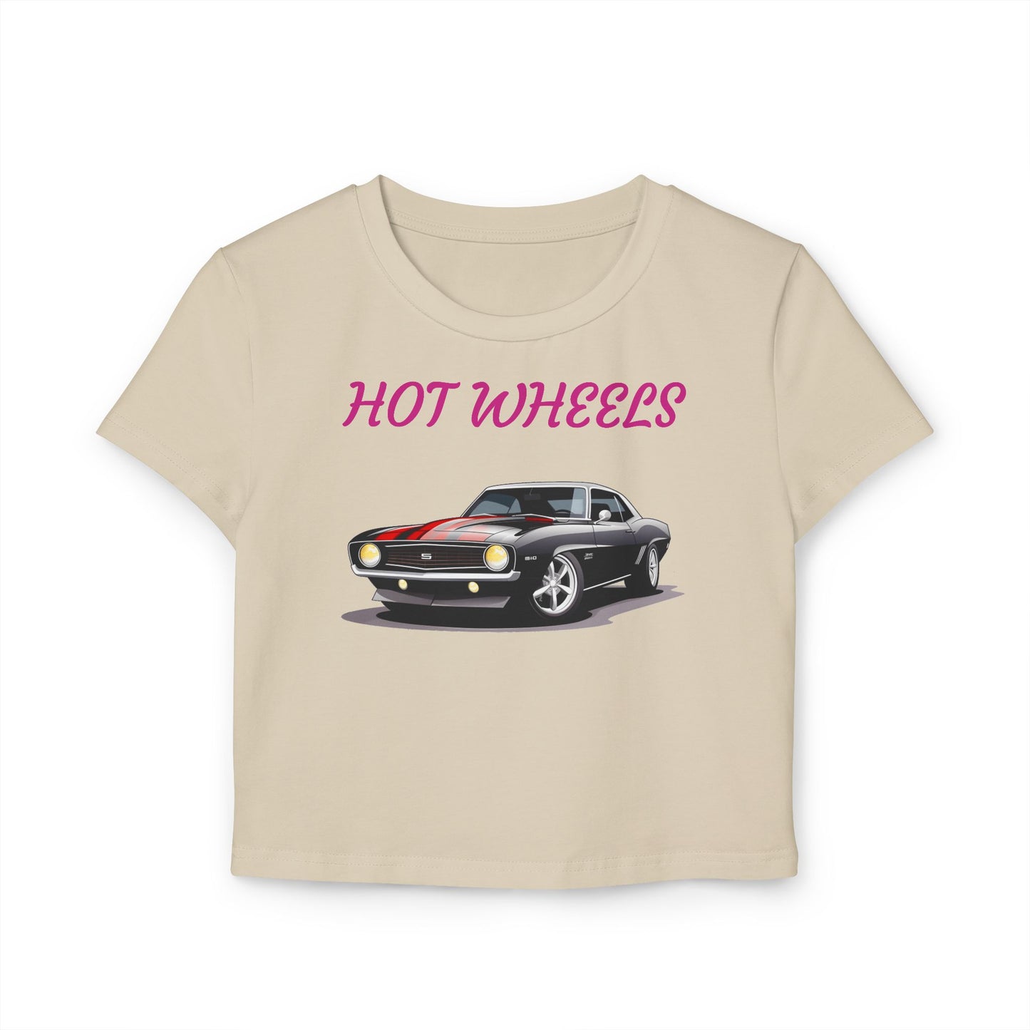 Princess Grace Retro Hot Wheels Women's Baby Tee Perfect for Car Lovers & Everyday Style