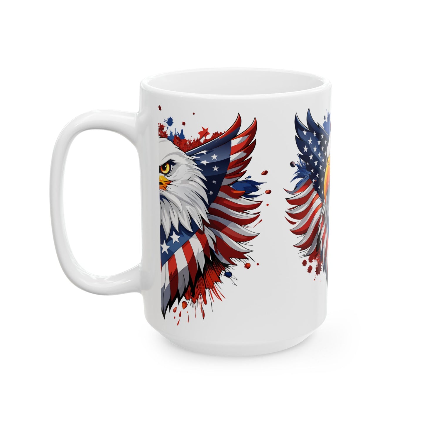 Princess Grace Patriotic Eagle Ceramic Mug 11oz & 15oz
