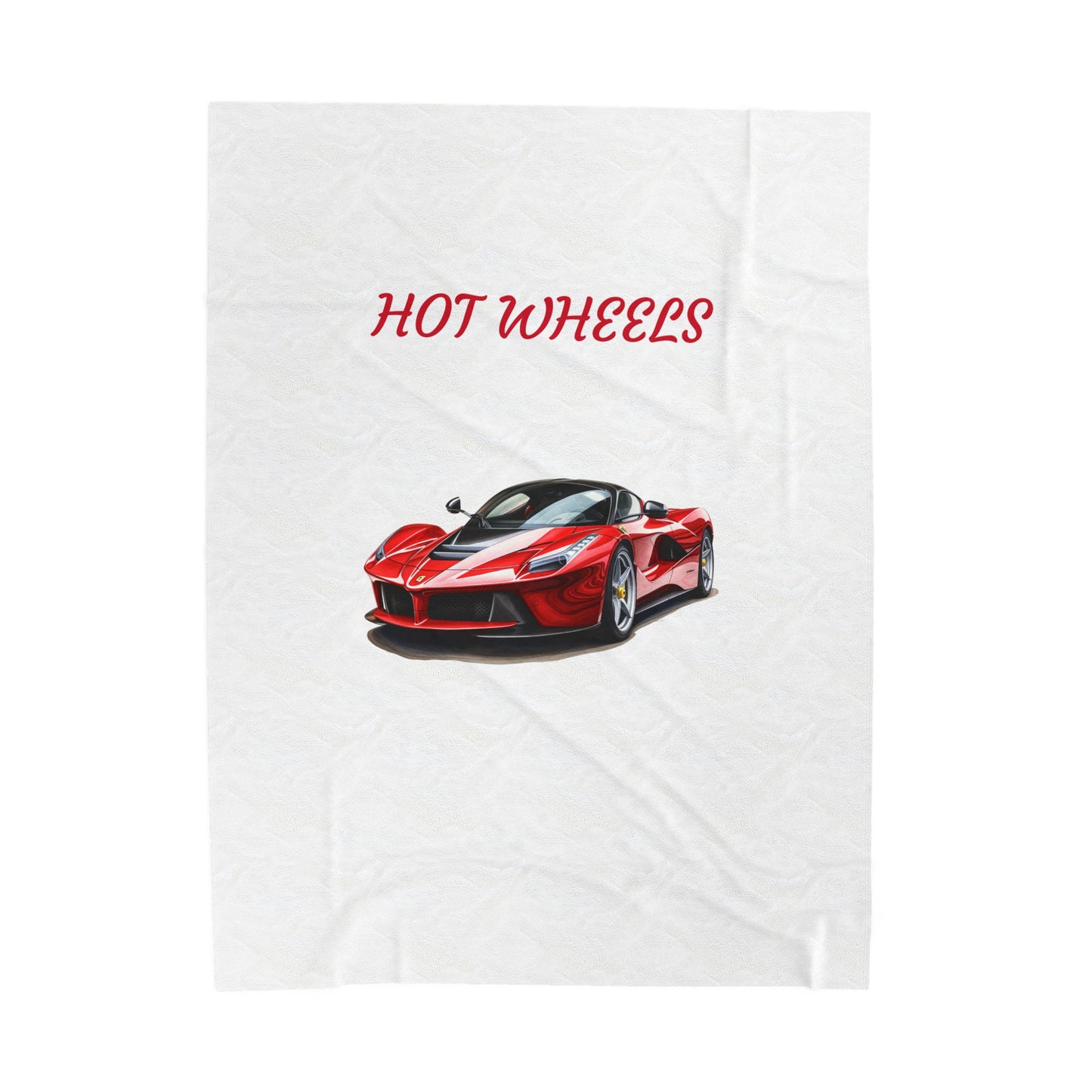 Princess Grace Hot Wheels Velveteen Plush Blanket Cozy Car Themed Throw for Kids & Teens