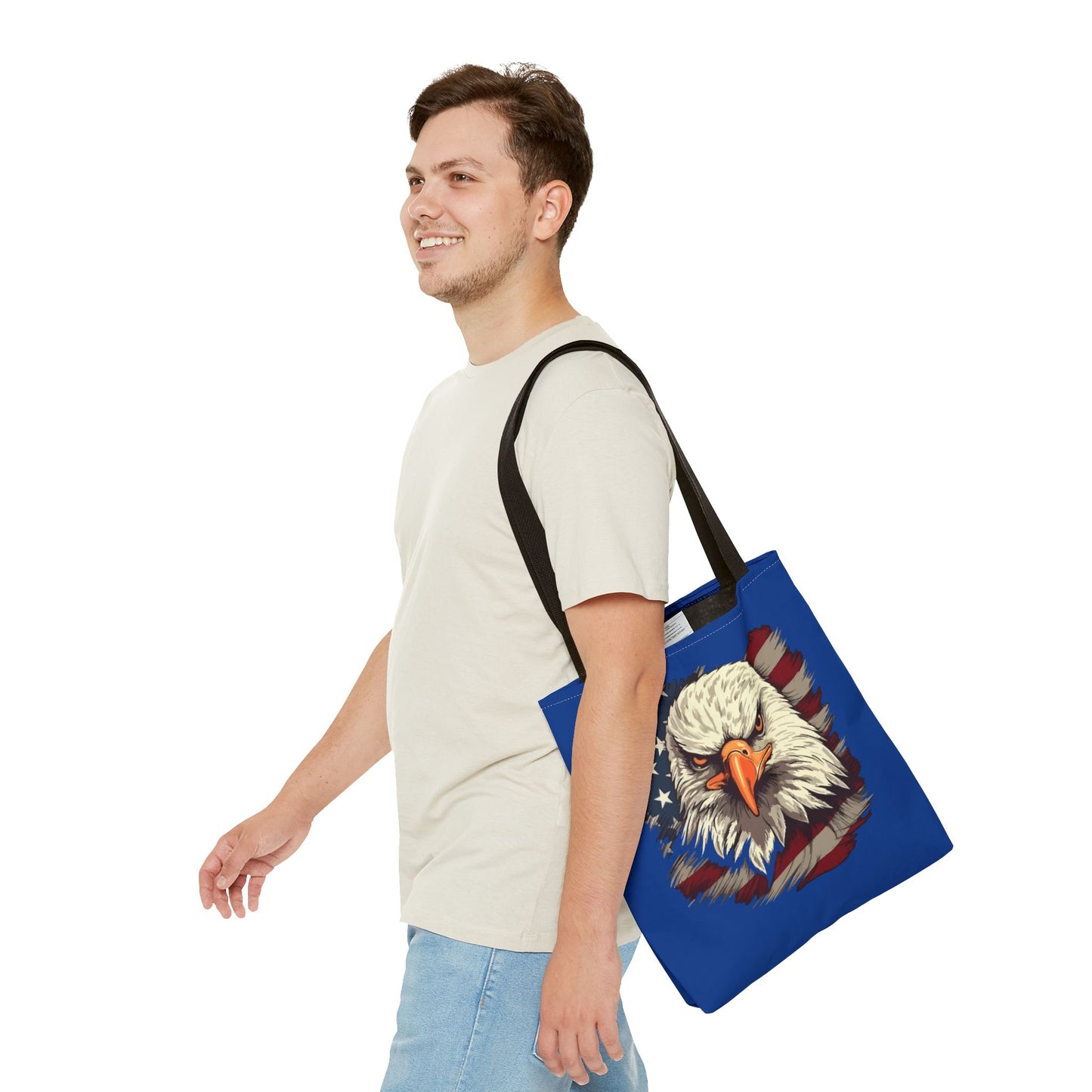 Princess Grace Patriotic Eagle Tote Bag American Flag Design