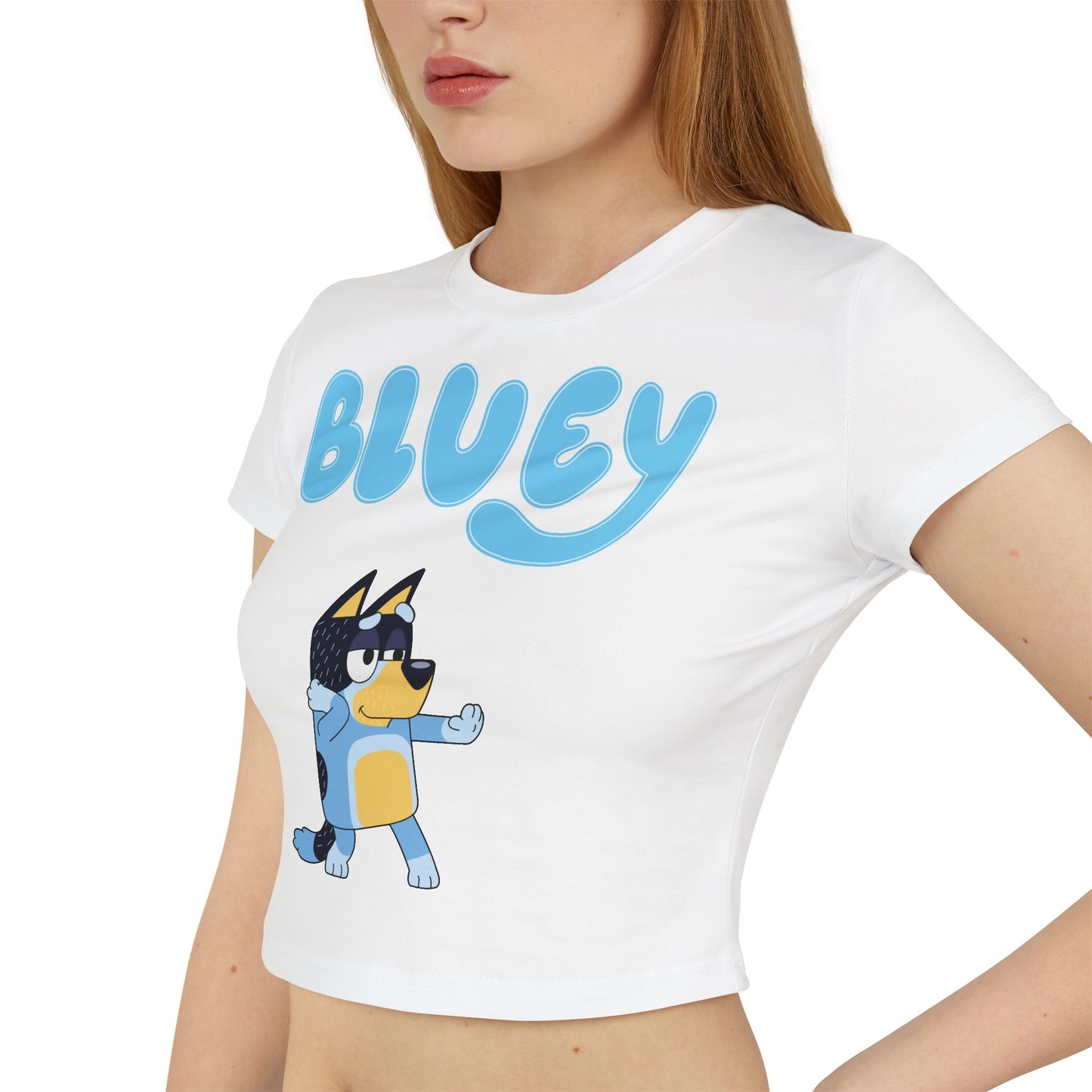 Princess Grace Bluey Women's Baby Tee Cute Cartoon Graphic
