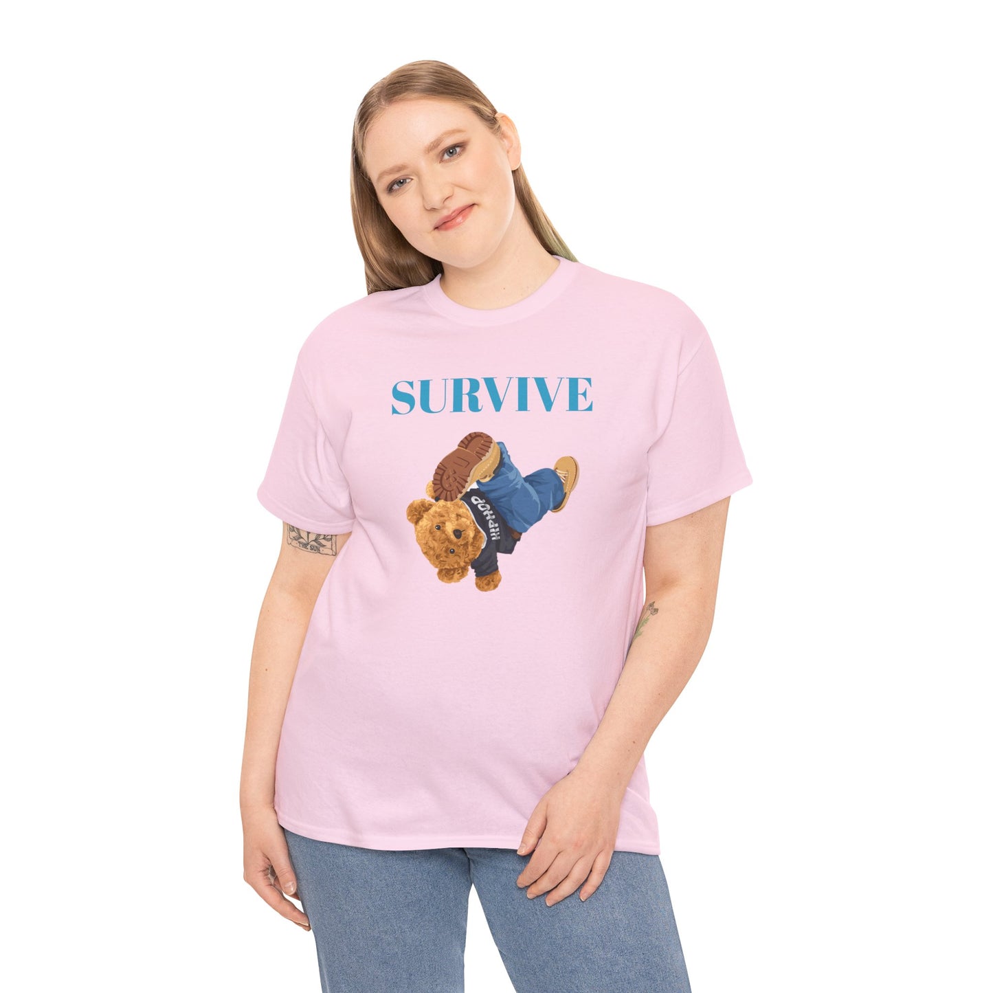 Princess Grace Survive Graphic Unisex Heavy Cotton Tee