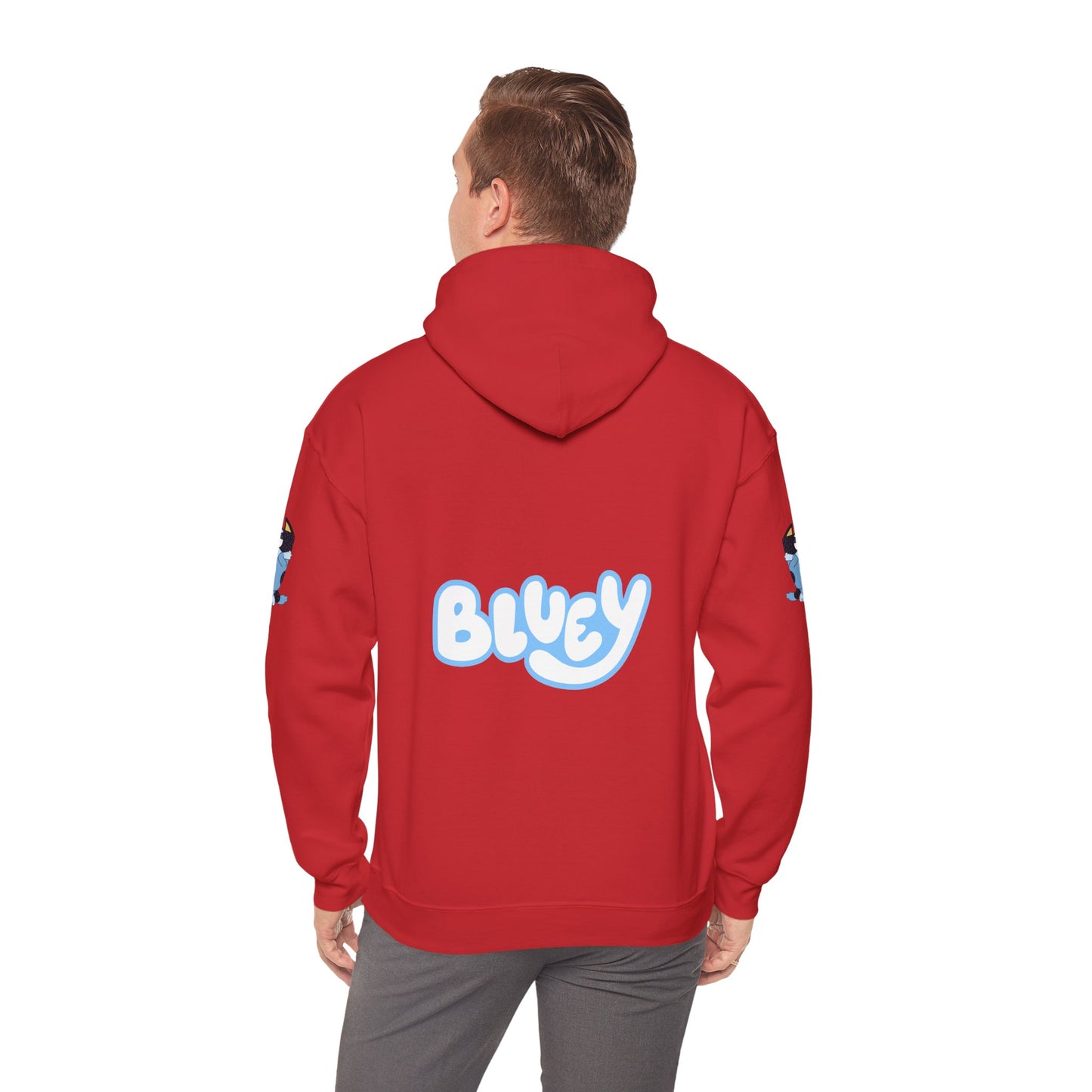 Princess Grace Bluey Unisex Heavy Blend Hoodie Cozy Cartoon Sweatshirt for Kids & Adults