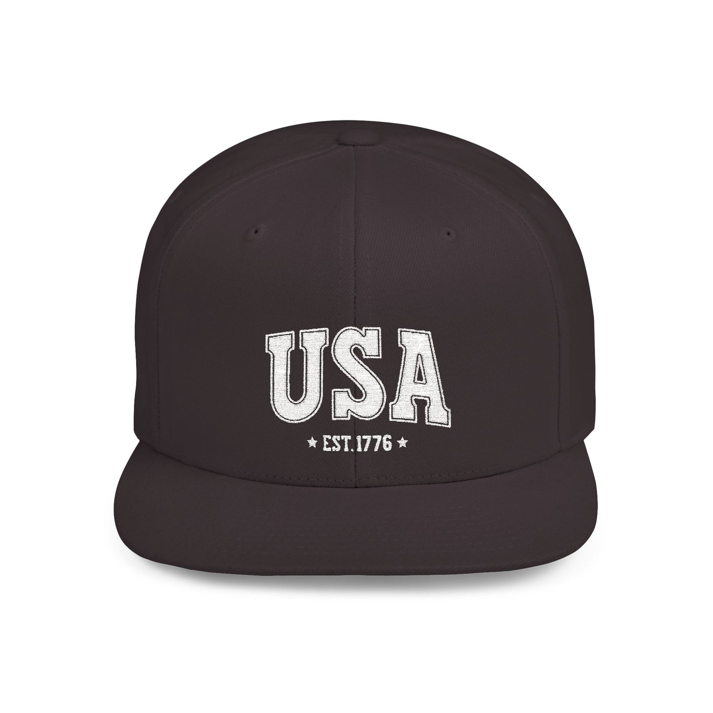 Princess Grace USA Flat Bill Snapback Cap - Est. 1776 | Casual Style for All Occasions