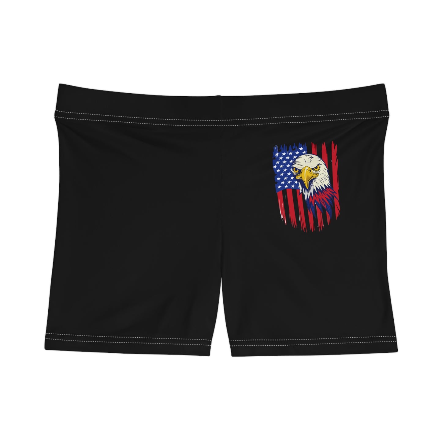 Princess Grace Patriotic Eagle Women's Shorts Stylish Summer Wear for Independence Day