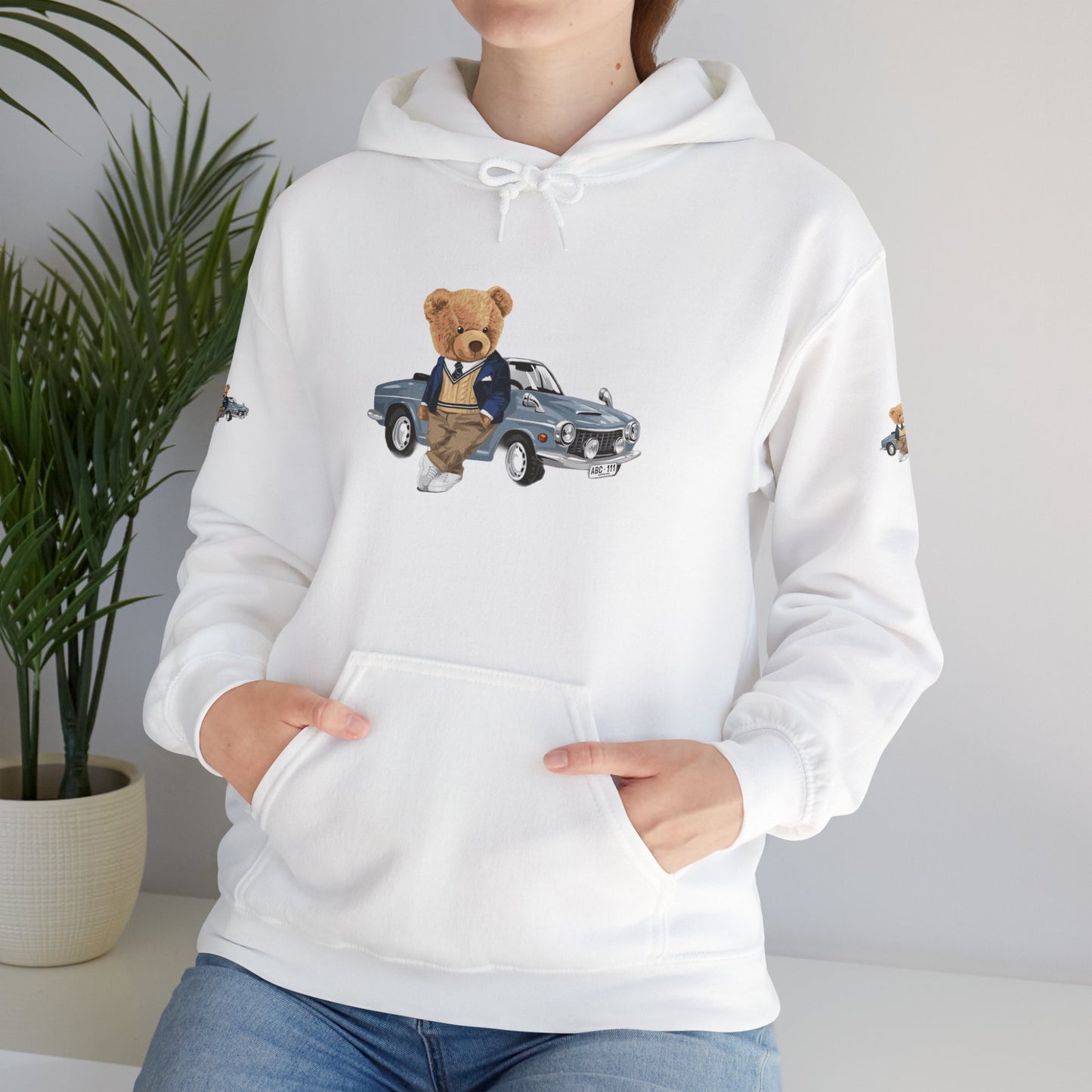 Princess Grace Luxury Bear Hoodie Chic & Cozy Unisex Sweatshirt