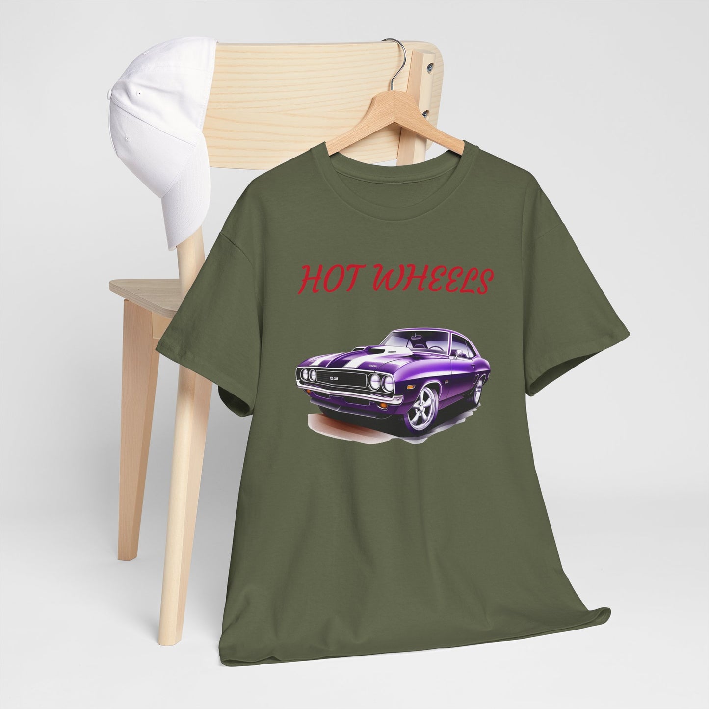 Princess Grace Hot Wheels Unisex Heavy Cotton Tee Vintage Car Graphic T-Shirt for Classic Car Lovers