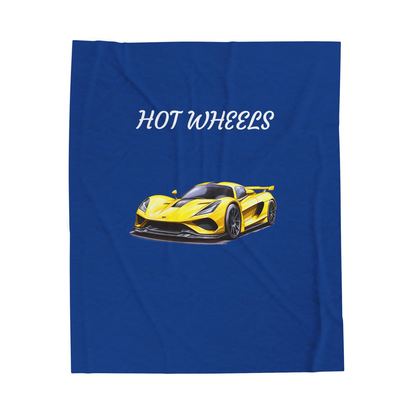 Princess Grace Hot Wheels Velveteen Plush Blanket Cozy Car Themed Throw for Kids & Enthusiasts