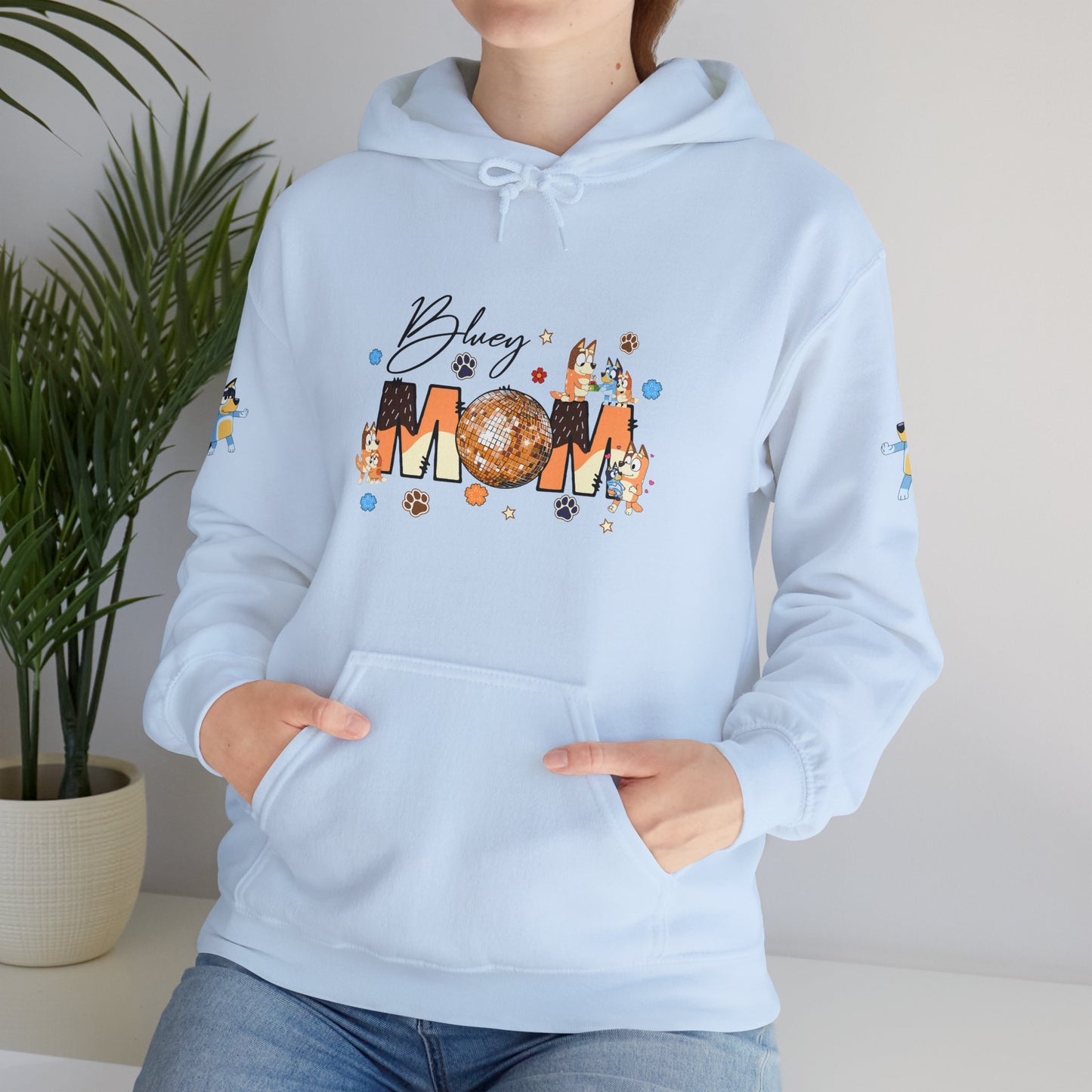 Princess Grace Bluey Blissful Mom Unisex Heavy Blend Hoodie Celebrate Motherhood with Style
