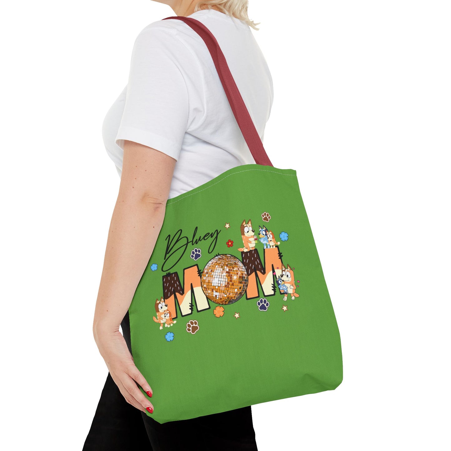 Princess Grace Bluey Mom Tote Bag Fun and Stylish for Dog Lovers