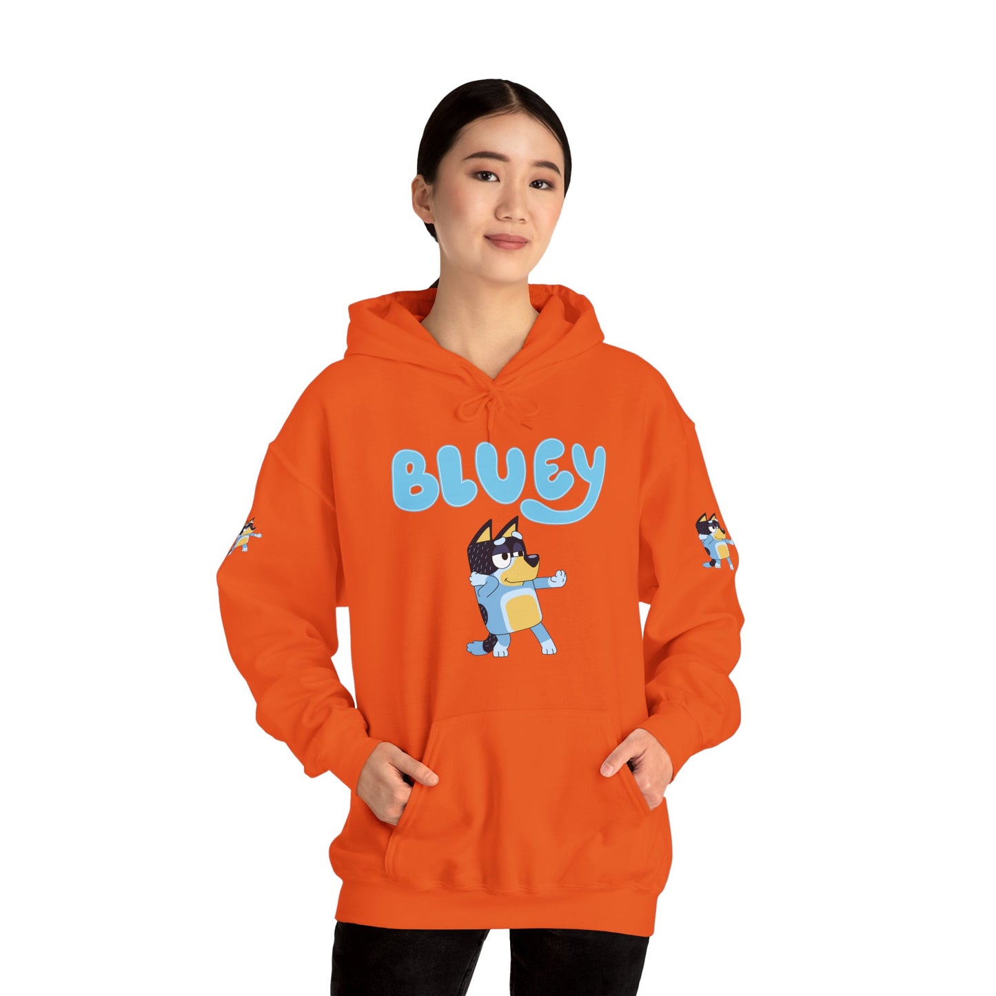Princess Grace Cute Bluey Hoodie for Kids & Adults Unisex Heavy Blend Sweatshirt with Adorable Character Design