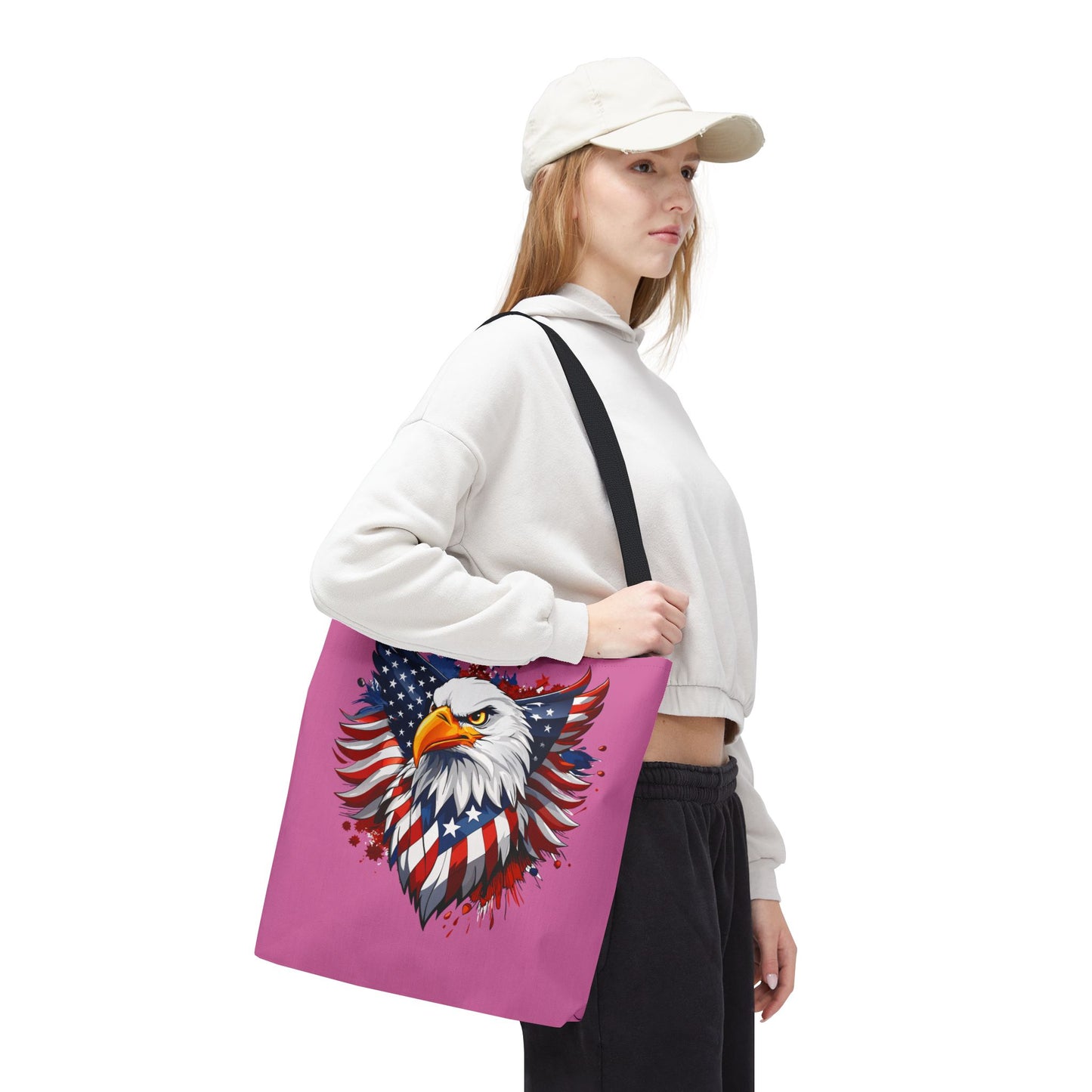 Princess Grace Patriotic Eagle Tote Bag American Spirit Design