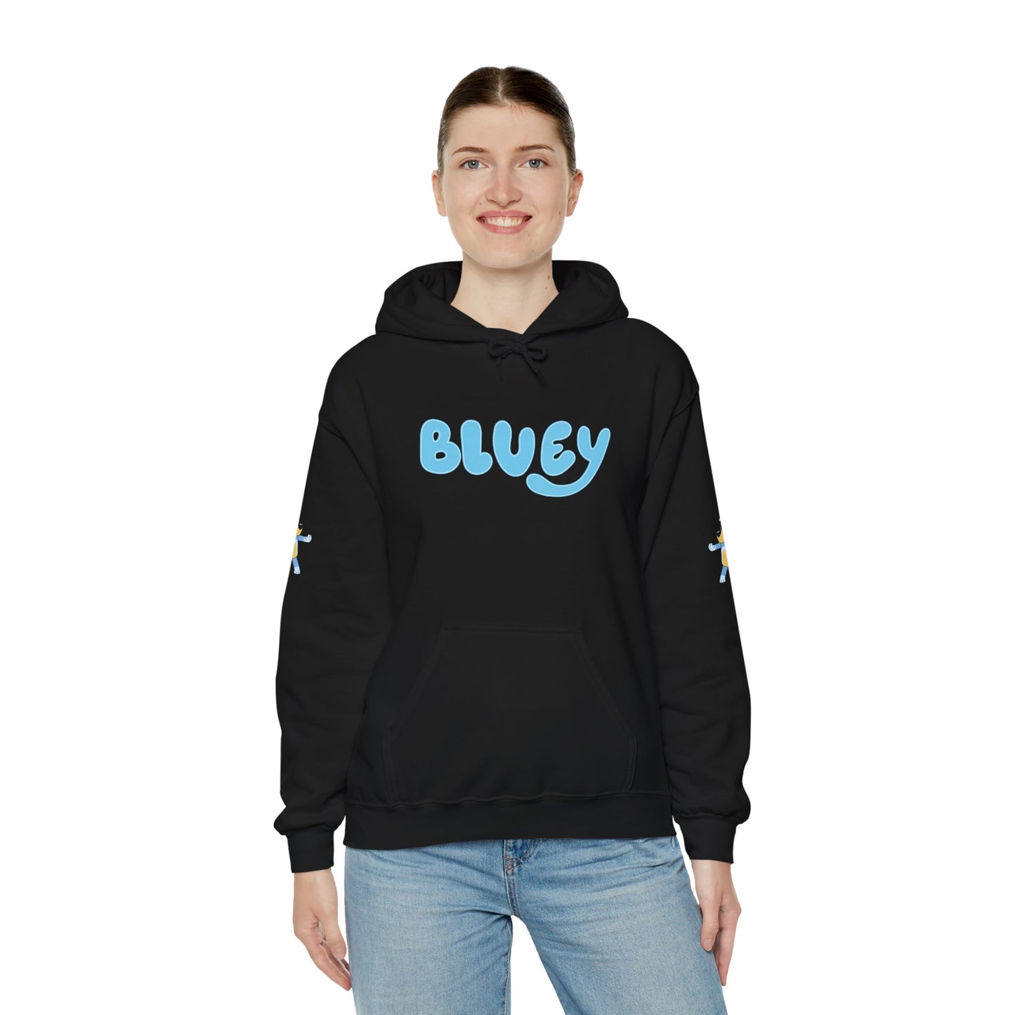 Princess Grace Bluey Unisex Hooded Sweatshirt Cozy Cartoon Style for Kids & Adults