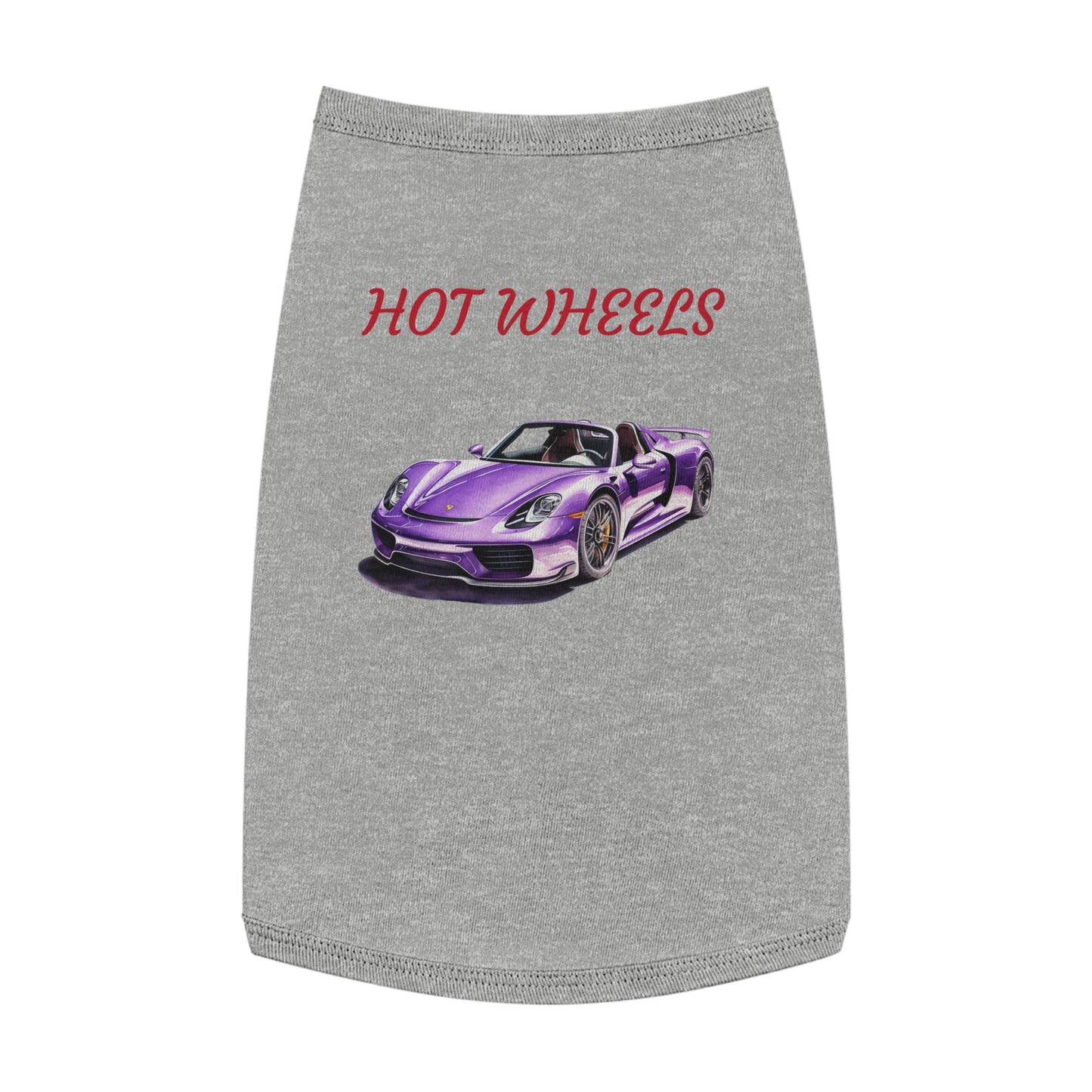 Princess Grace Hot Wheels Pet Tank Top for Car Lovers Stylish & Fun Dog Apparel