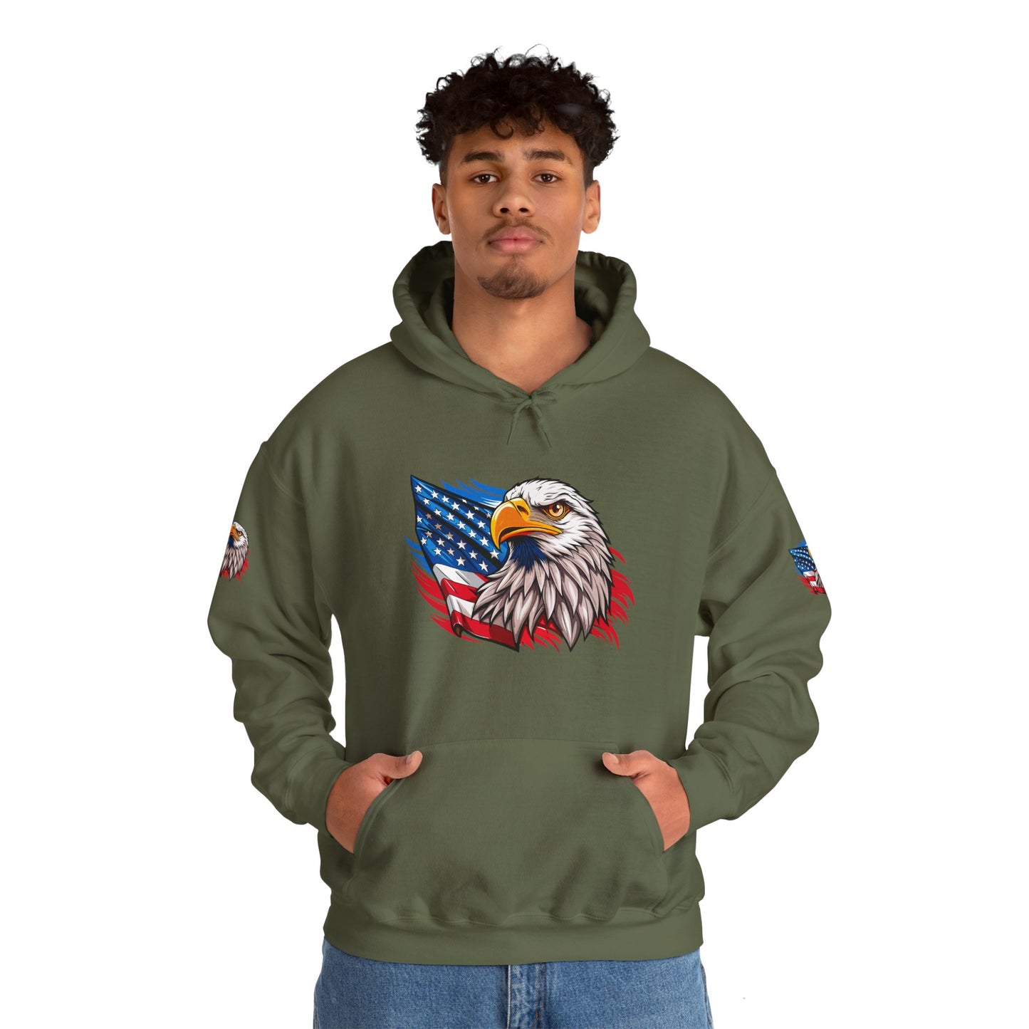 Princess Grace Patriotic Eagle Unisex Heavy Blend Hoodie