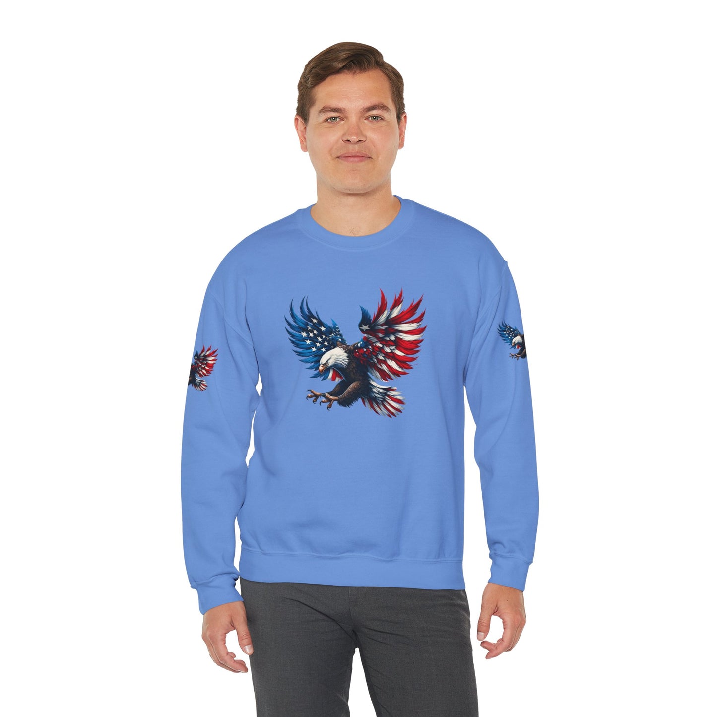 Princess Grace Patriotic Eagle Unisex Crewneck Sweatshirt