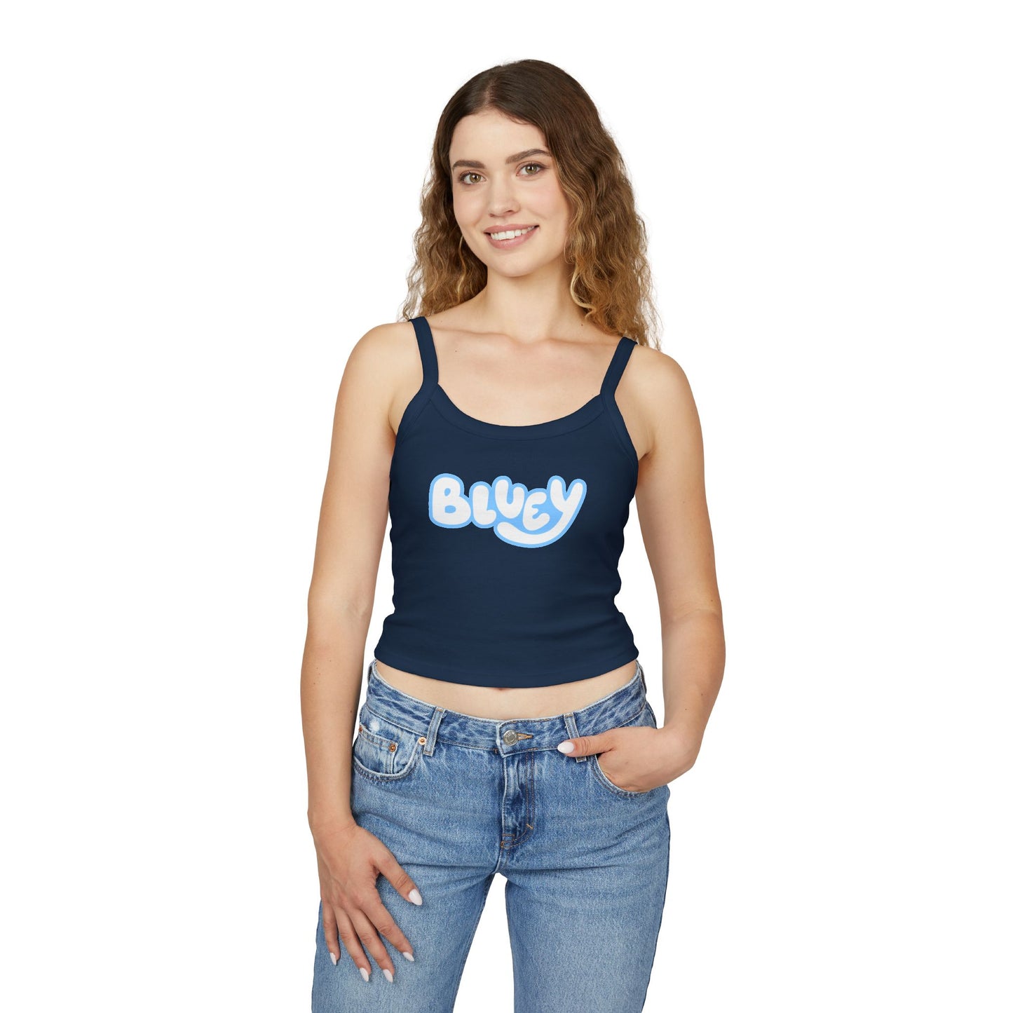 Princess Grace Bluey Spaghetti Strap Tank Top for Women Cute Cartoon Graphic
