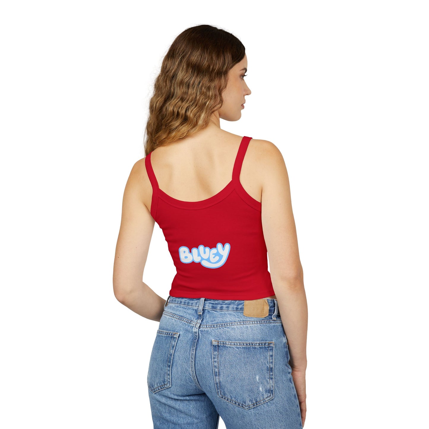 Princess Grace Bluey Spaghetti Strap Tank Top for Women Cute Cartoon Graphic
