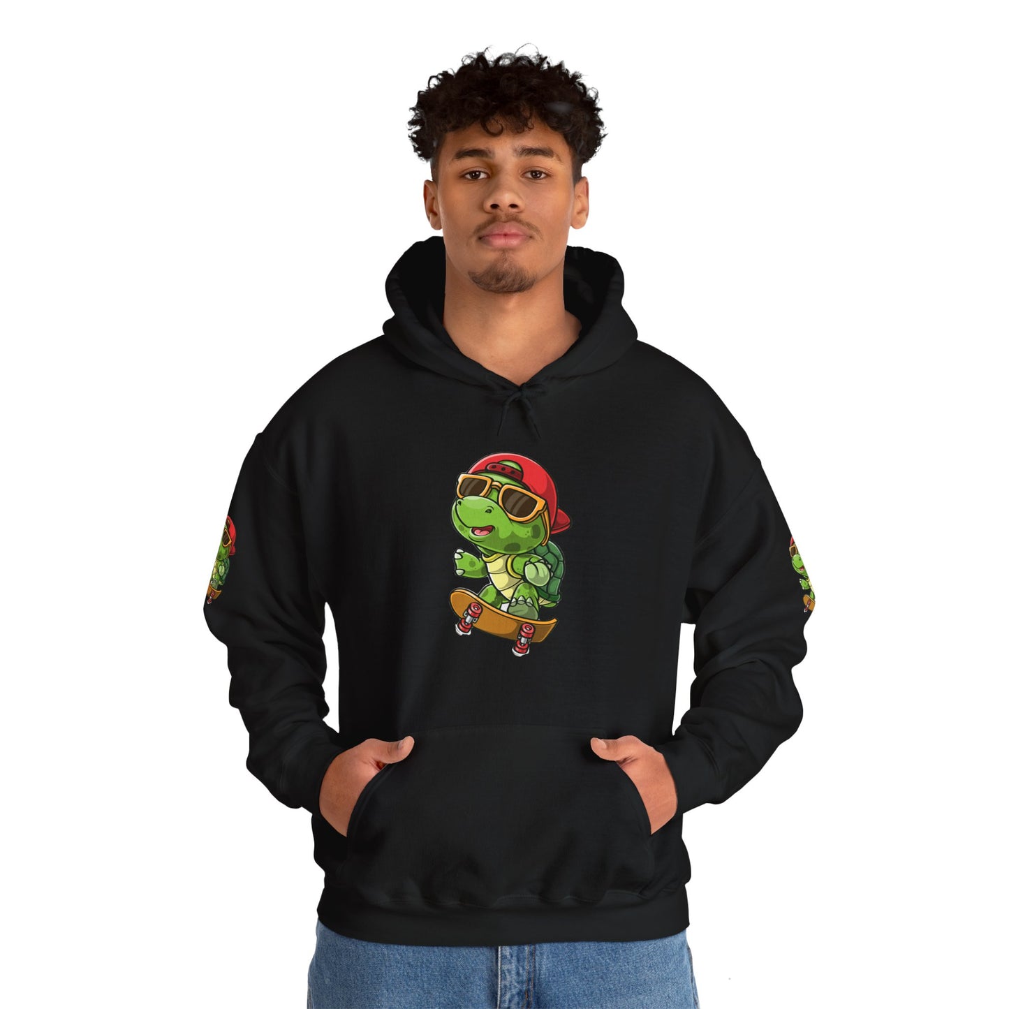 Princess Grace Cool Skateboarding Turtle Unisex Hoodie Fun and Stylish