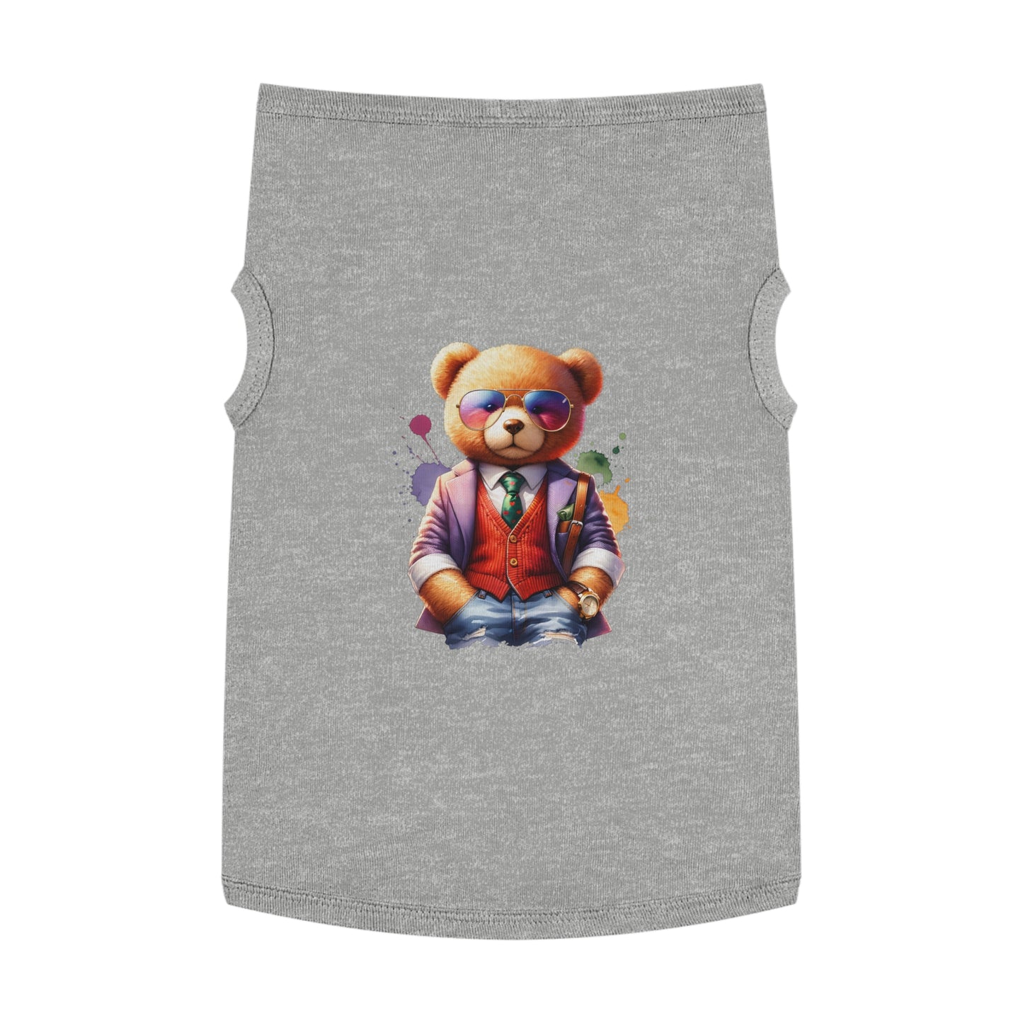 Princess Grace CUTE Stylish Pet Tank Top Trendy Bear Design for Small Dogs & Cats