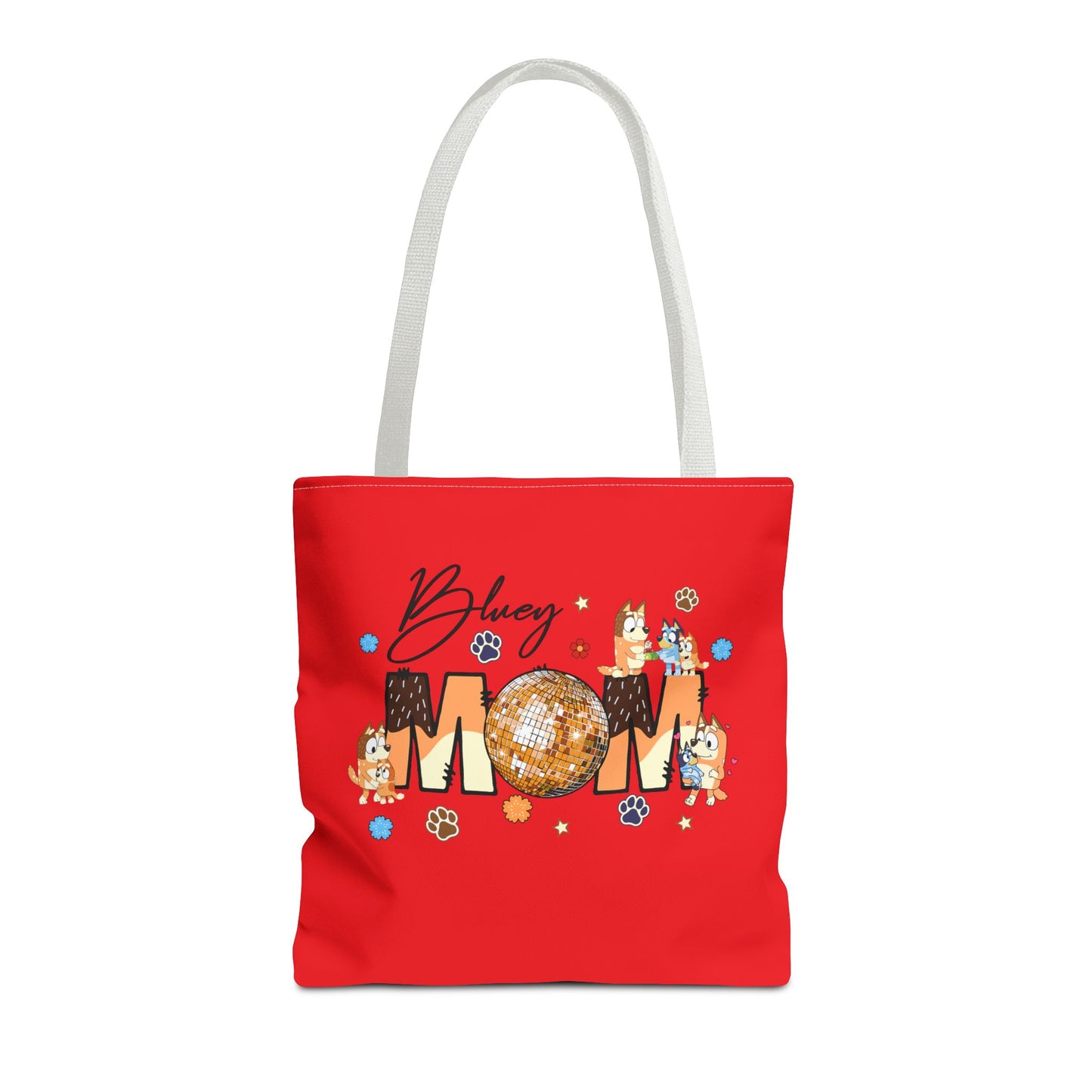 Princess Grace Bluey Mom Disco Tote Bag Perfect Gift for Moms and Pet Lovers