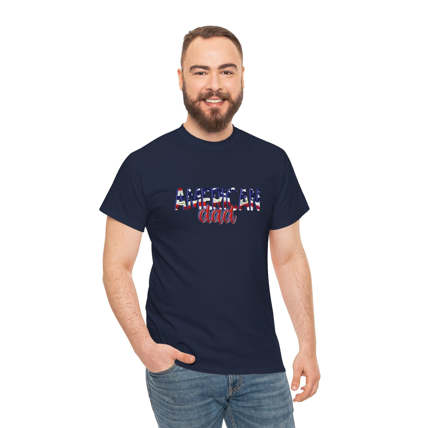Princess Grace Patriotic American Dad Tee Unisex Heavy Cotton T-Shirt