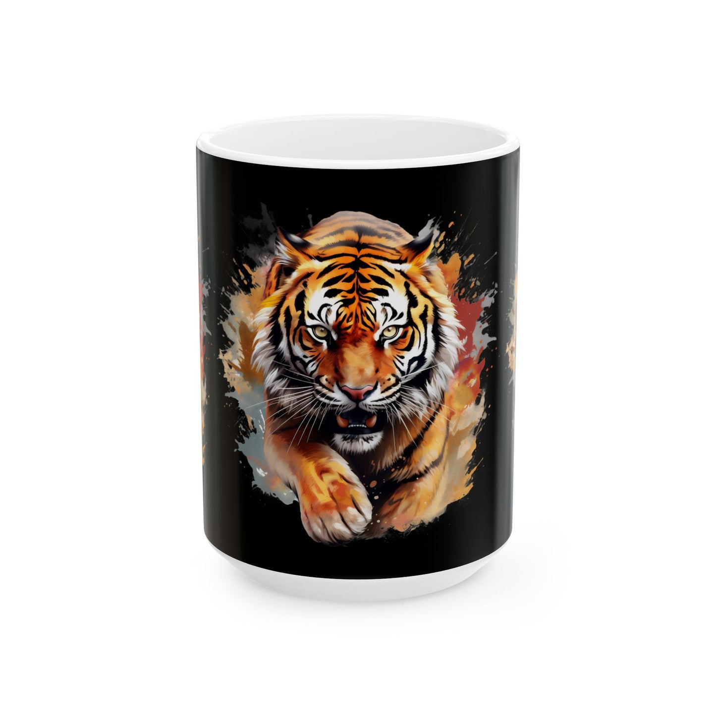 Princess Grace Majestic Tiger Ceramic Mug Perfect for Animal Lovers and Gift Givers