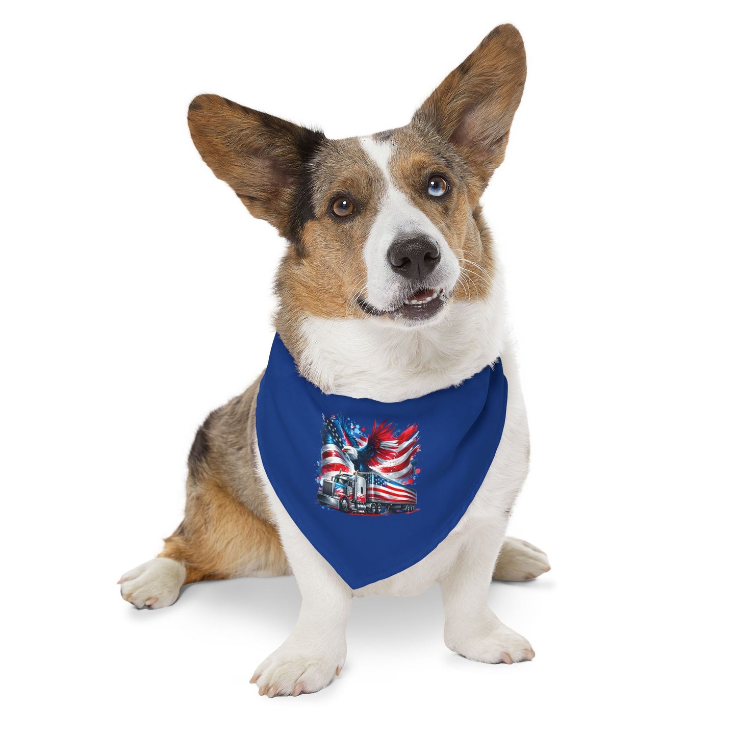 Princess Grace Patriotic Pet Bandana Collar USA Flag Design for Dogs