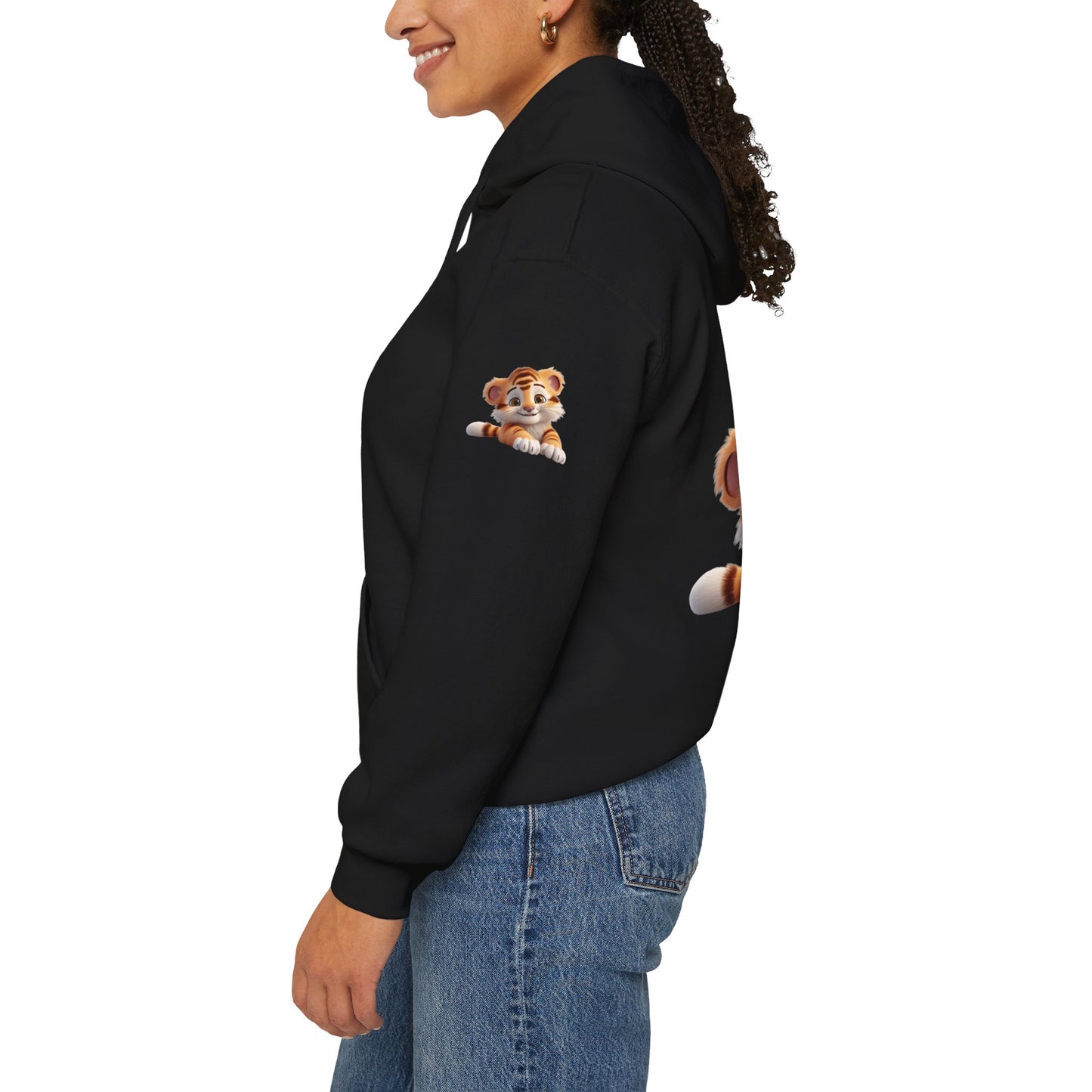 Princess Grace Cute Tiger Design Unisex Heavy Blend Hooded Sweatshirt