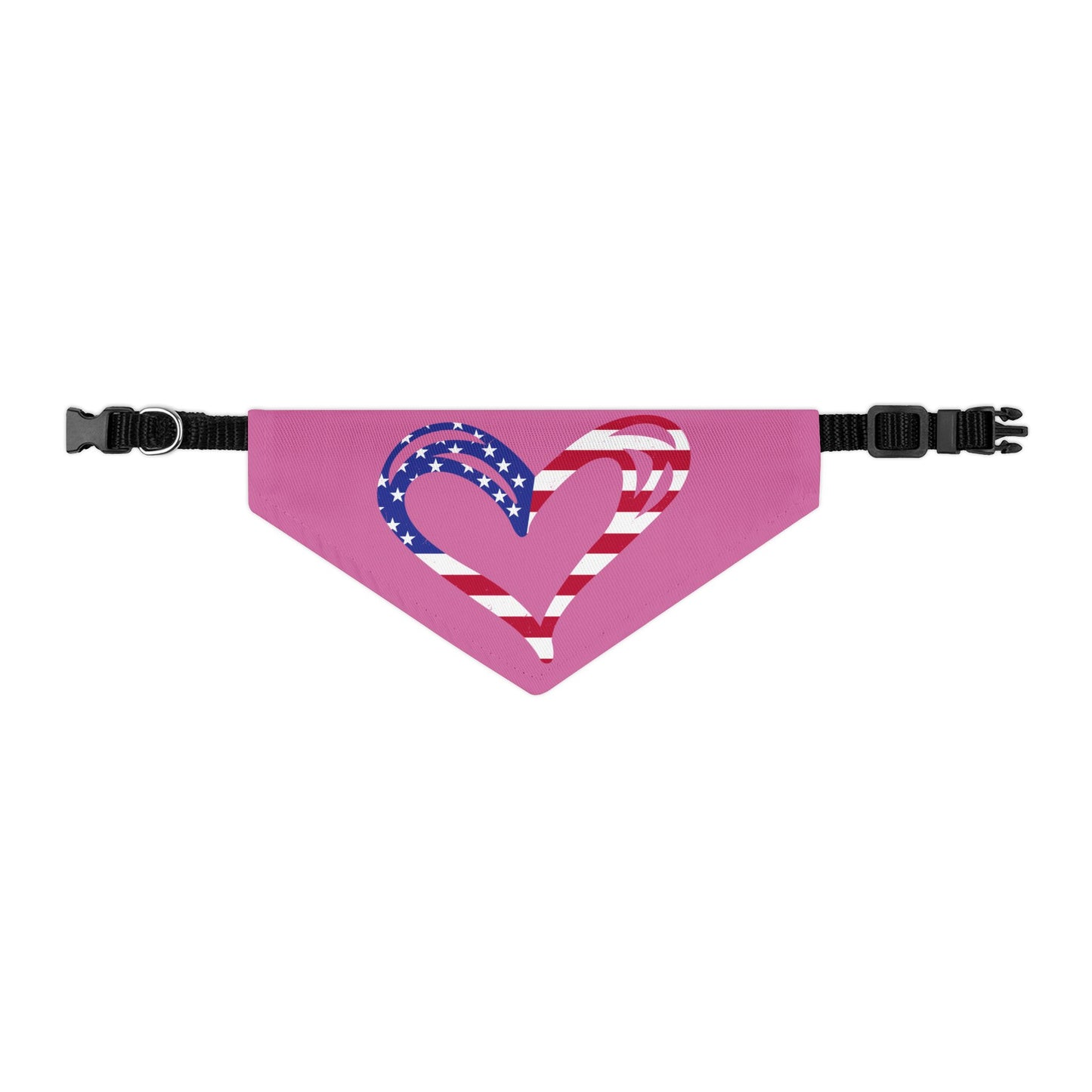 Princess Grace Patriotic Love Pet Bandana Collar Perfect for Holidays & Celebrations
