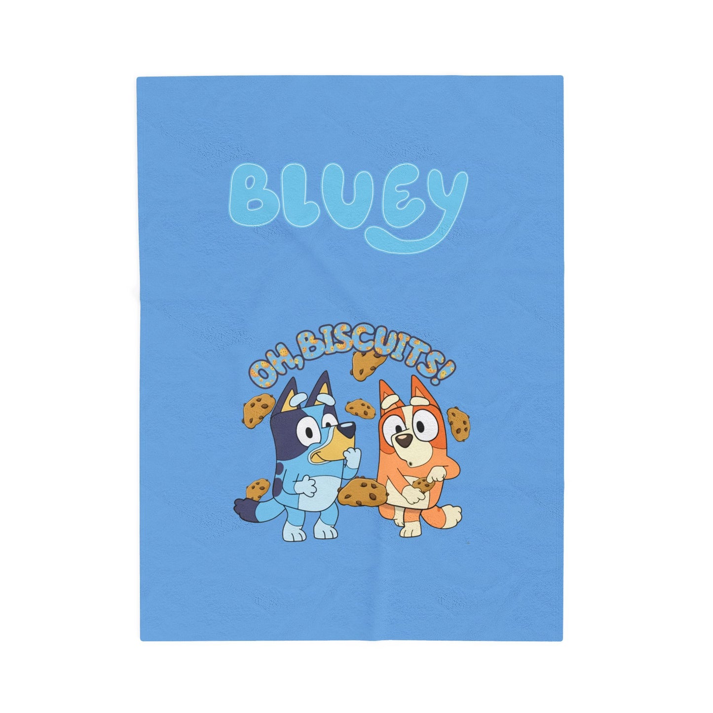 Princess Grace Bluey Velveteen Plush Blanket Cozy Fun for Kids