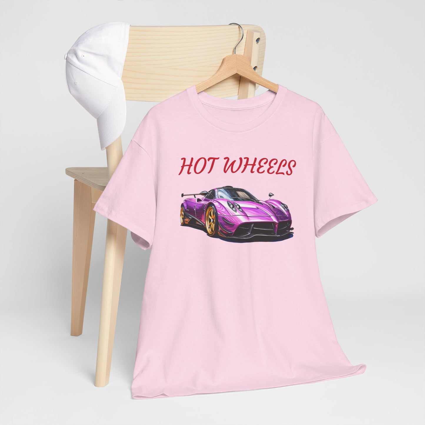 Princess Grace Hot Wheels Unisex Heavy Cotton Tee Retro Car Graphic T-Shirt for Auto Enthusiasts