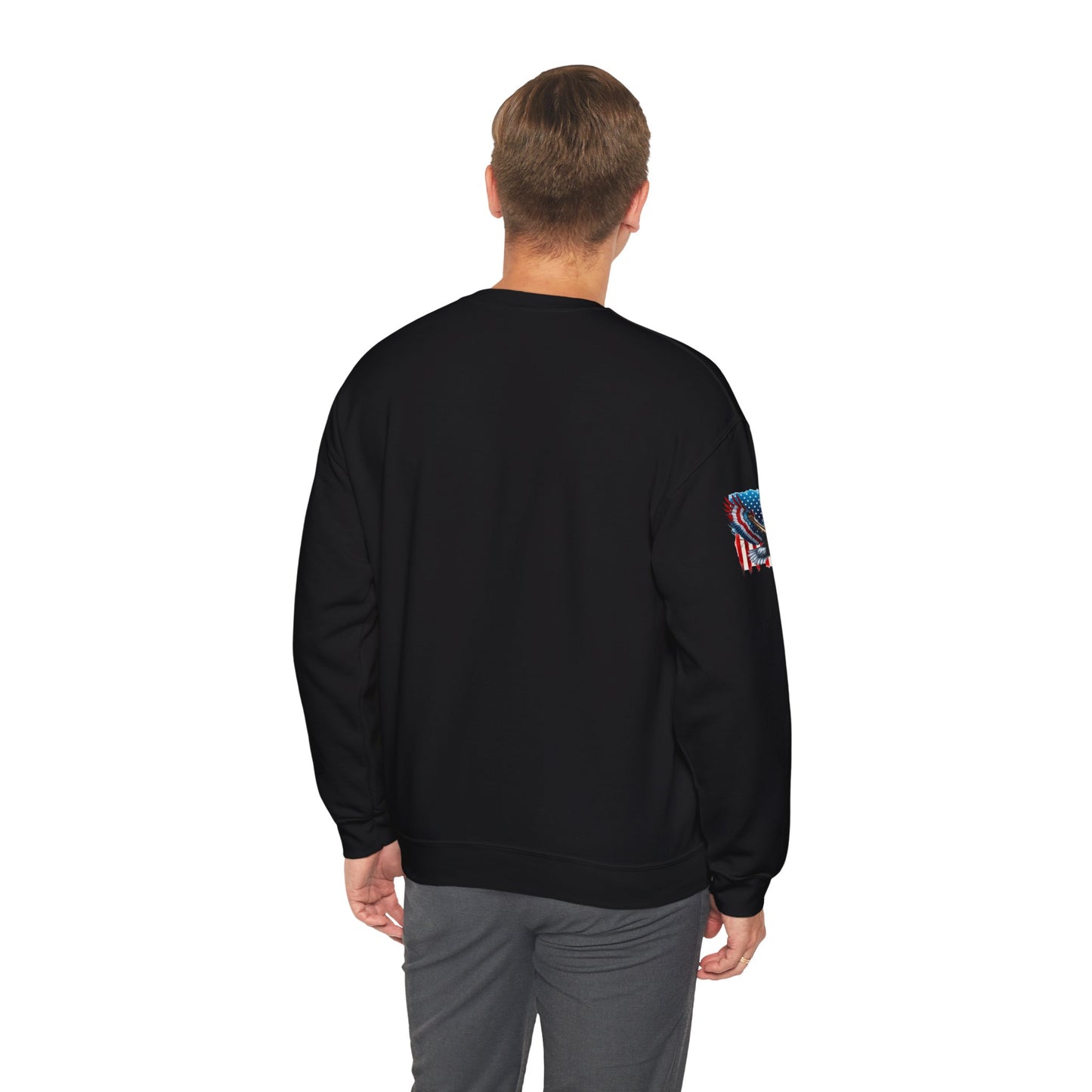 Princess Grace Patriotic Eagle Crewneck Sweatshirt Unisex Heavy Blend