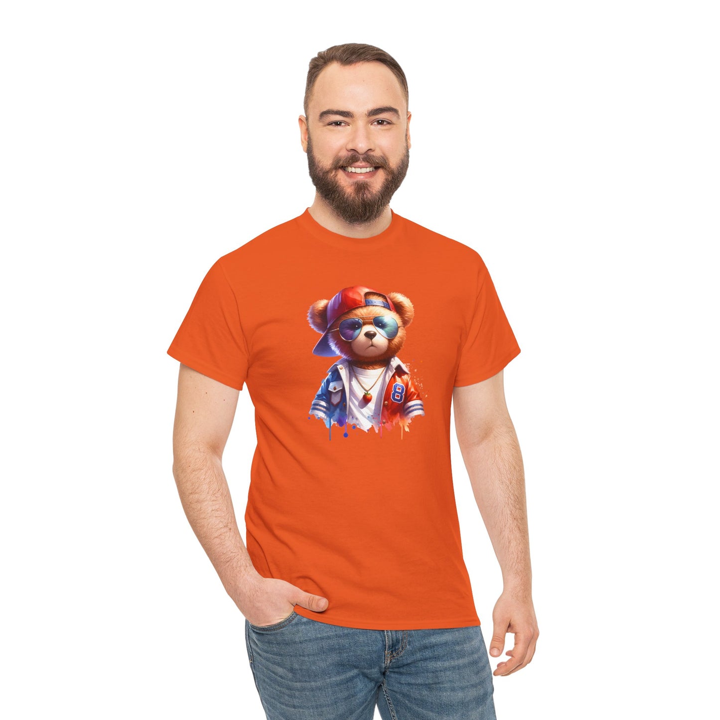 Princess Grace Cool Bear Graphic Unisex Heavy Cotton Tee
