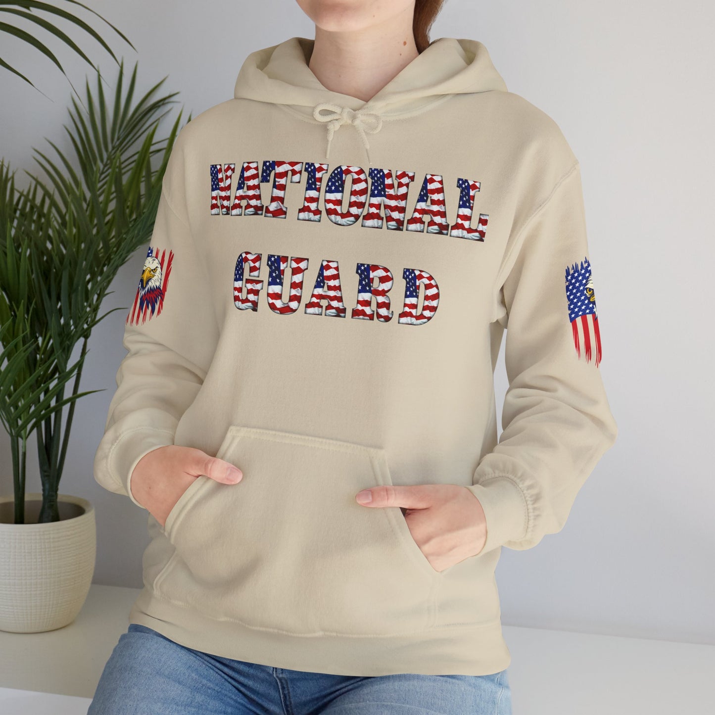 Princess Grace National Guard Patriotic Hoodie Unisex Heavy Blend Sweatshirt