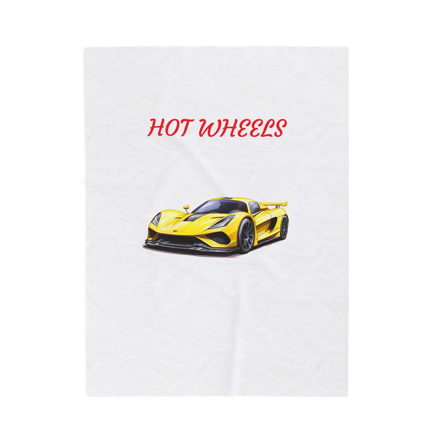 Princess Grace Hot Wheels Velveteen Plush Blanket Cozy Car Lovers Gift