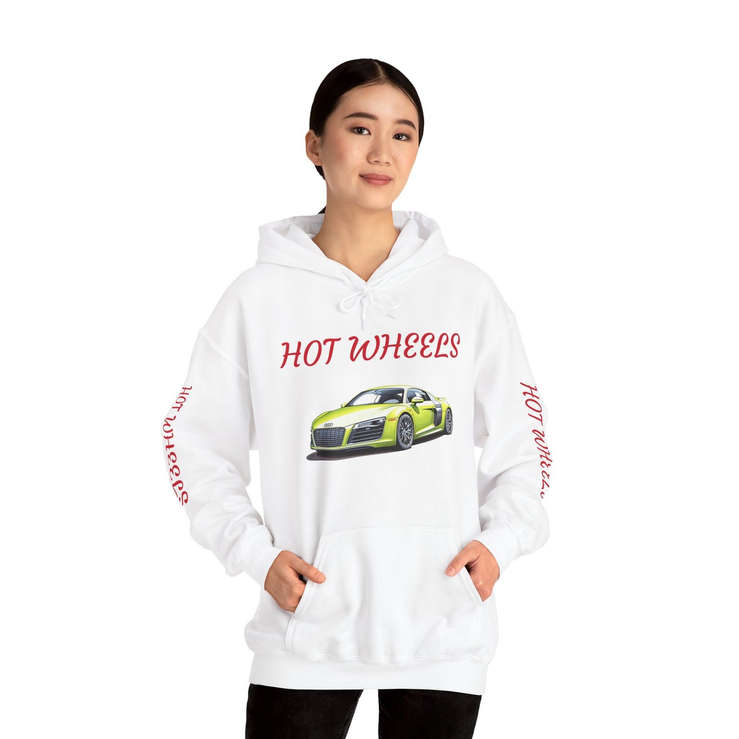 Princess Grace Hot Wheels Unisex Hooded Sweatshirt Cool Car Design for Auto Enthusiasts