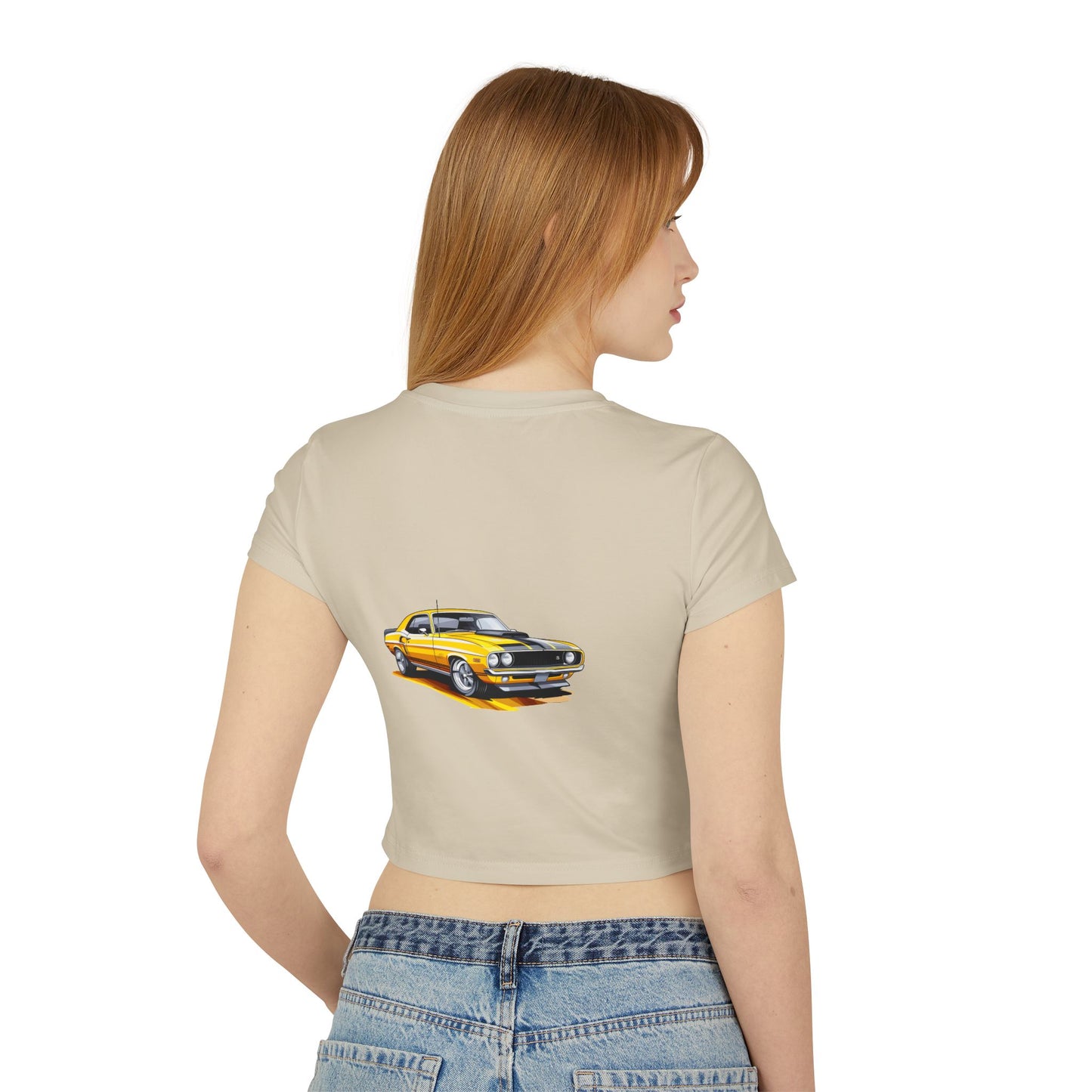 Princess Grace Hot Wheels Women's Baby Tee Retro Car Graphic T-Shirt