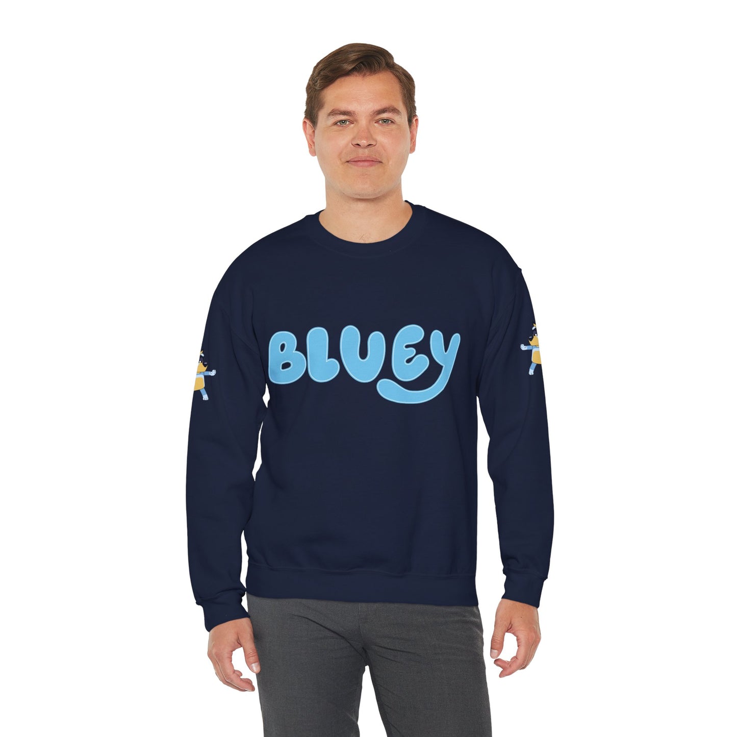 Princess Grace Bluey Unisex Crewneck Sweatshirt Cozy Cartoon Apparel for Kids and Adults