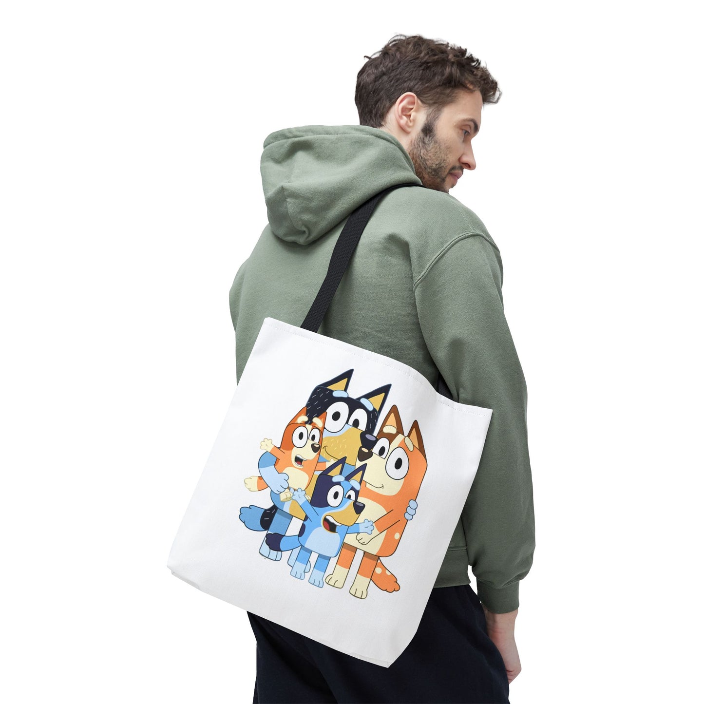 Princess Grace Bluey Family Tote Bag Cute and Fun for Kids and Parents