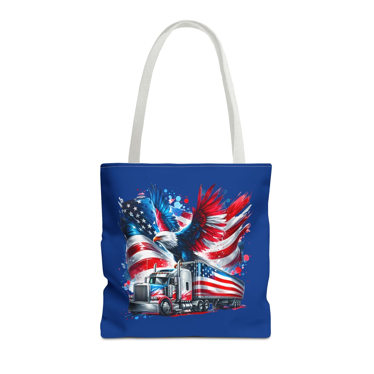 Princess Grace Patriotic Eagle Truck Tote Bag American Flag Design