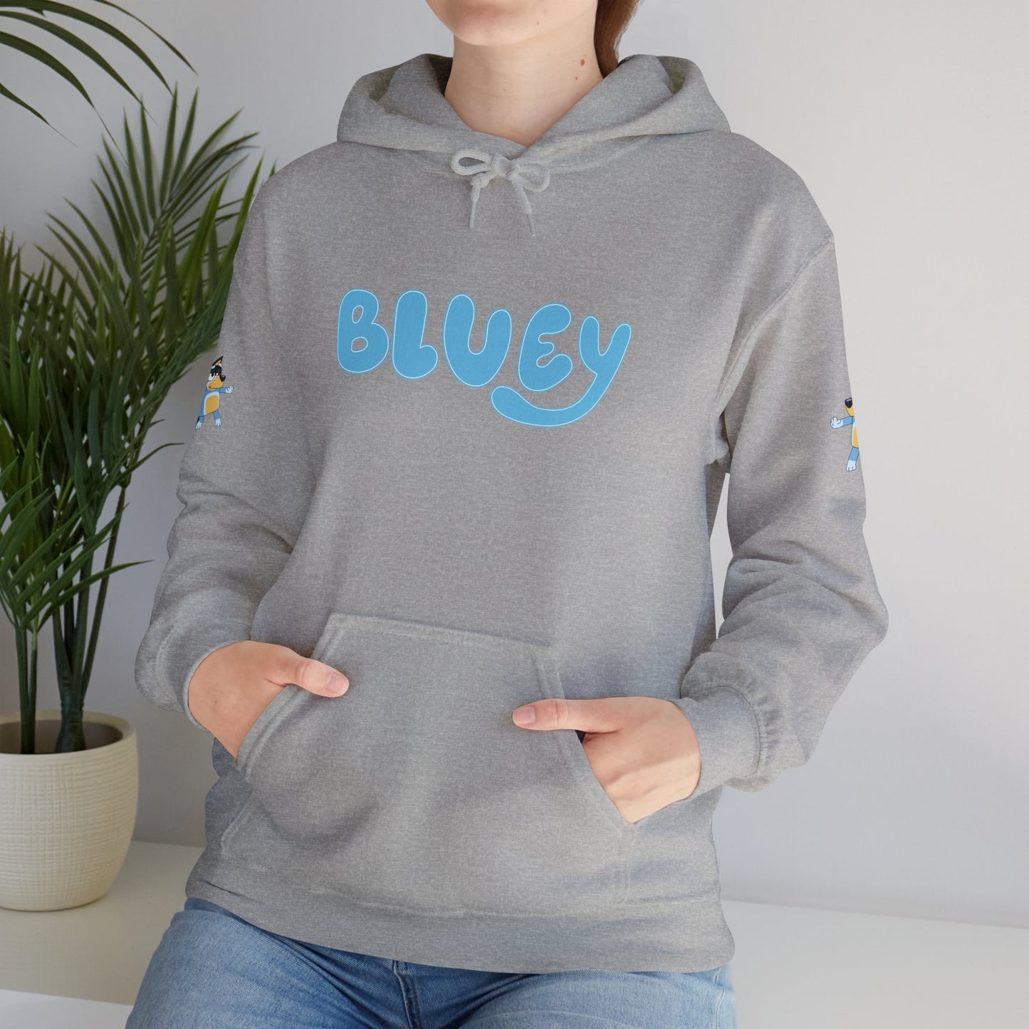 Princess Grace Bluey Unisex Hooded Sweatshirt Cozy Cartoon Style for Kids & Adults