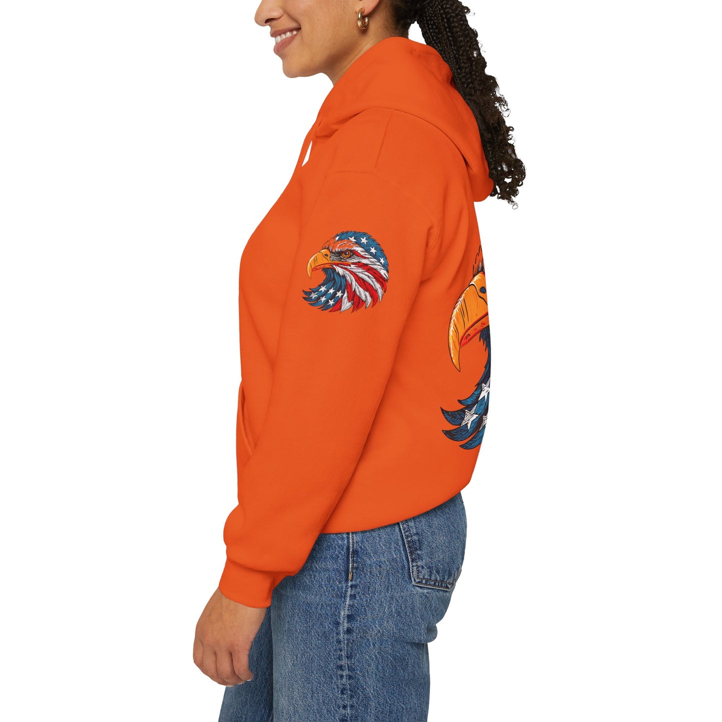 Princess Grace Patriotic Eagle Hoodie Unisex Heavy Blend Sweatshirt