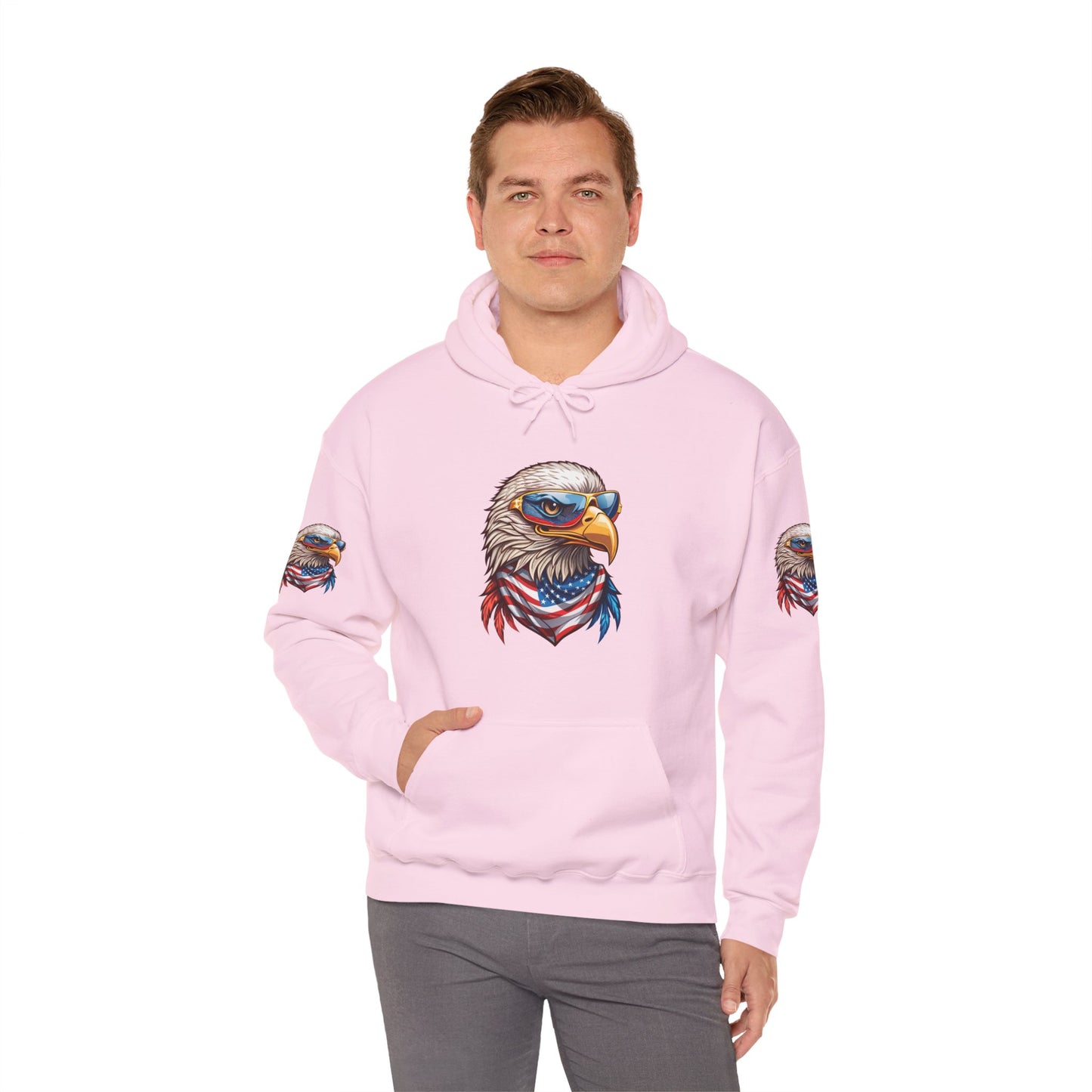 Princess Grace Patriotic American Eagle Hoodie Unisex Heavy Blend Sweatshirt