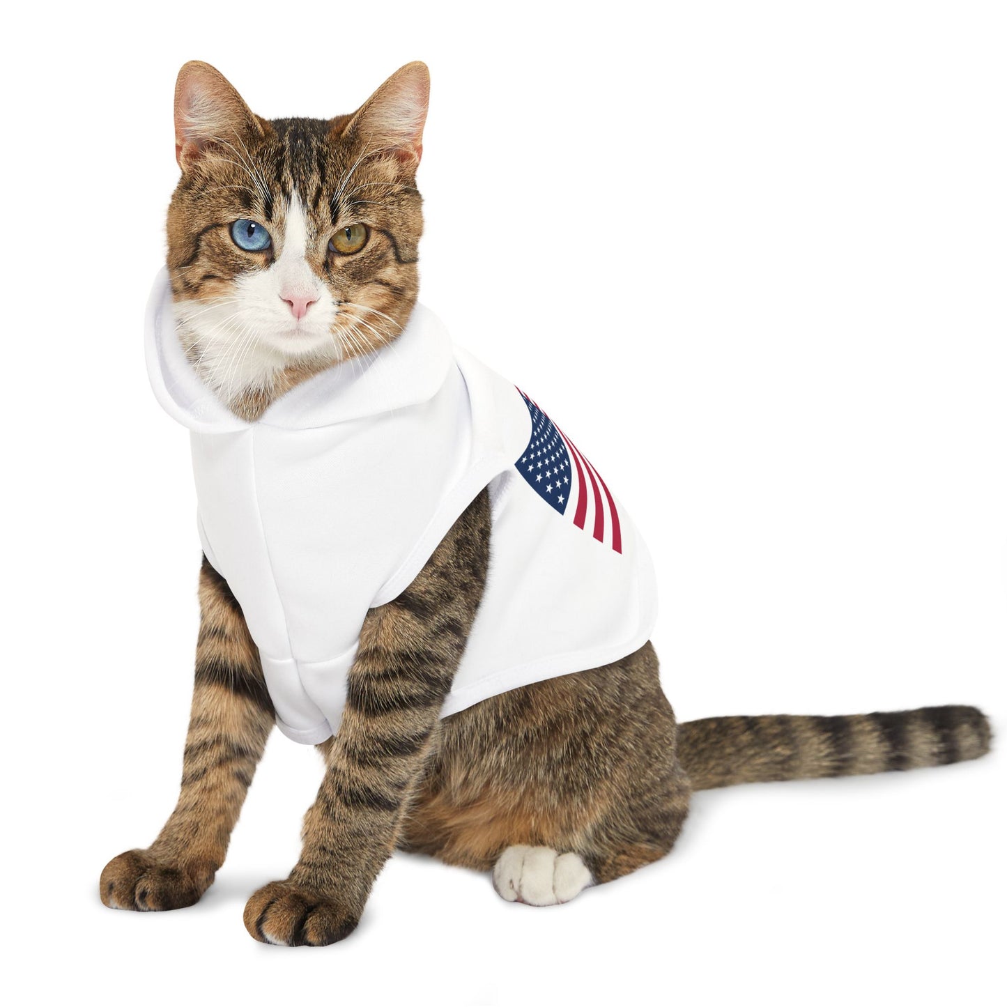 Princess Grace Patriotic Pet Hoodie Americana Style for Dogs