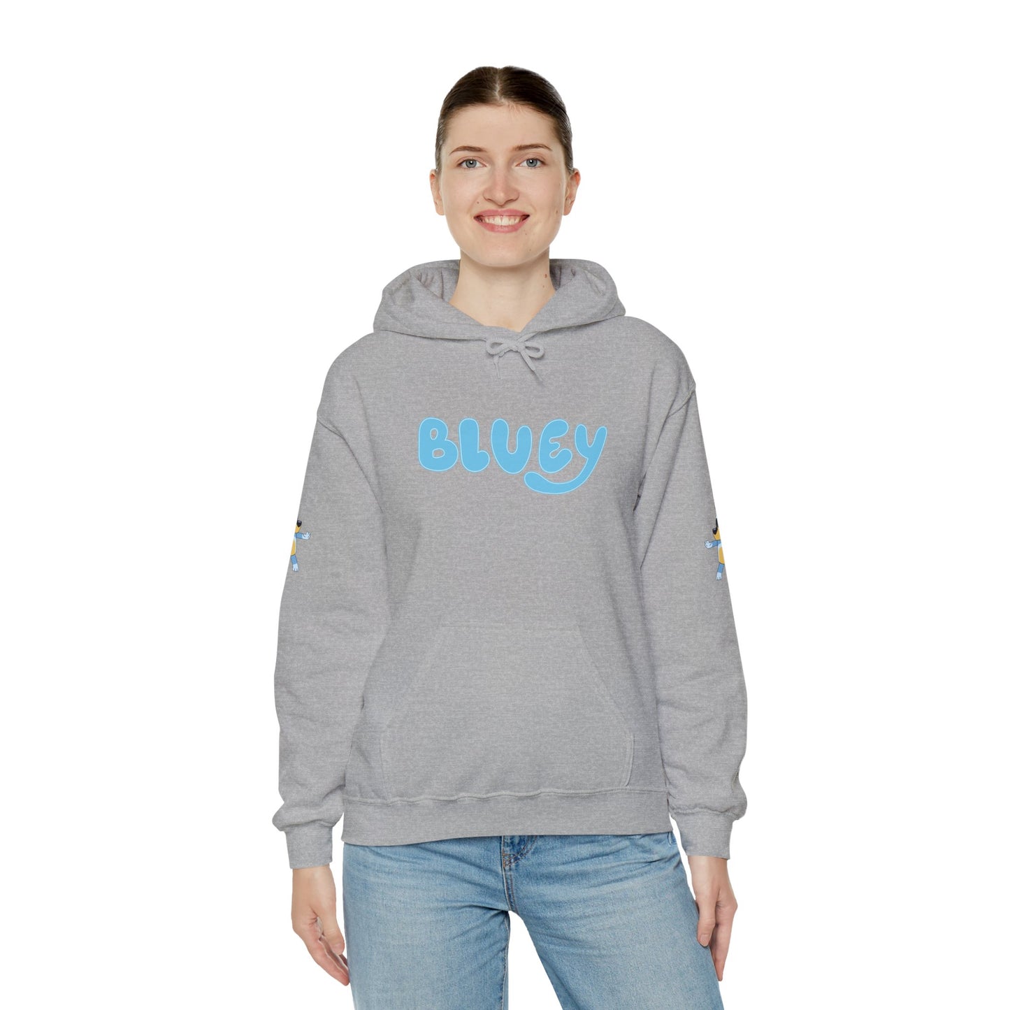 Princess Grace Bluey Unisex Hooded Sweatshirt Cozy Cartoon Style for Kids & Adults