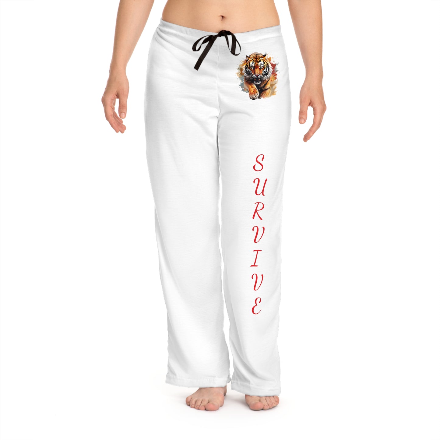 Princess Grace Survive Tiger Pajama Pants Comfortable Loungewear for Relaxation