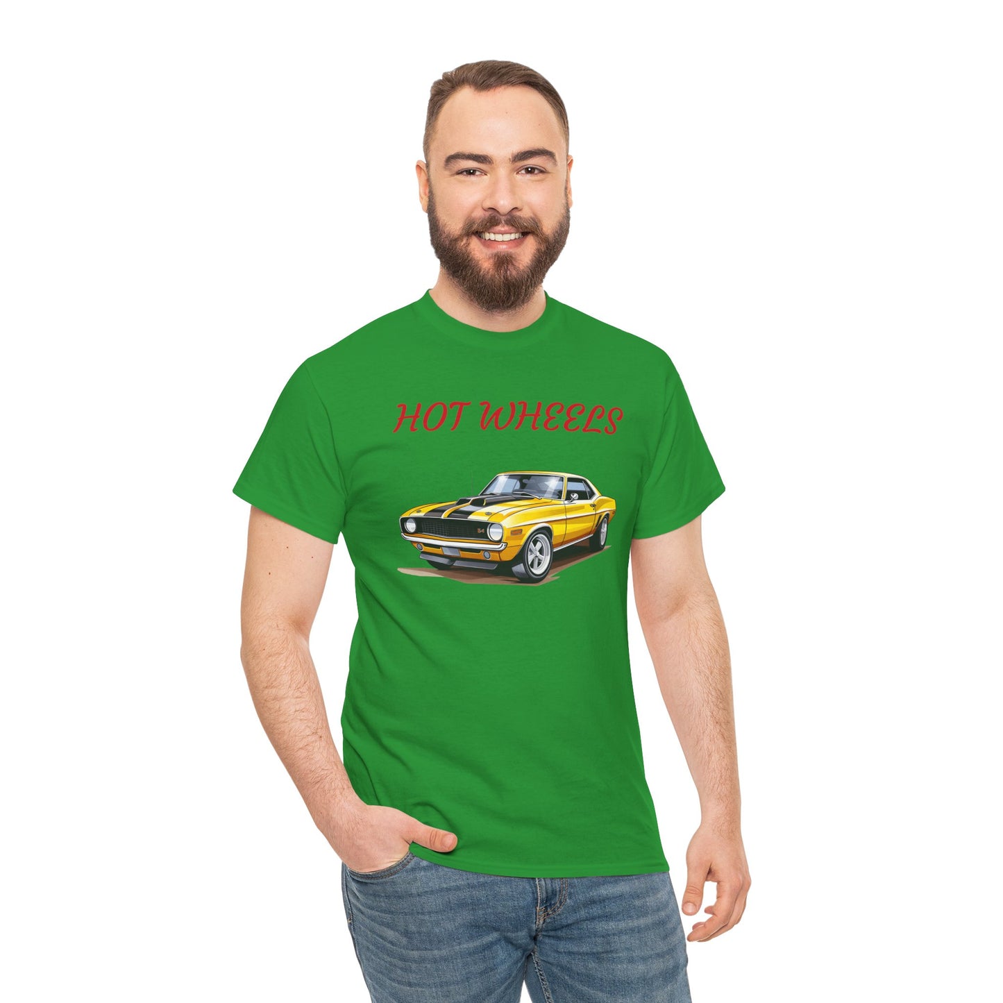 Princess Grace Retro Hot Wheels Unisex Heavy Cotton Tee Classic Car Graphic T-Shirt