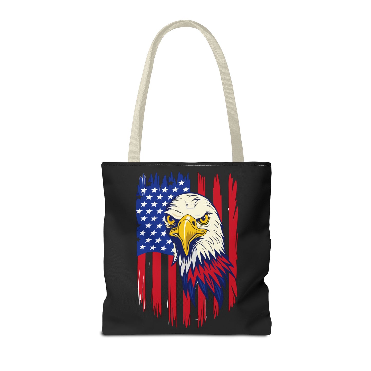 Princess Grace Patriotic Eagle Tote Bag USA Flag Design for Independence Day and Everyday Use