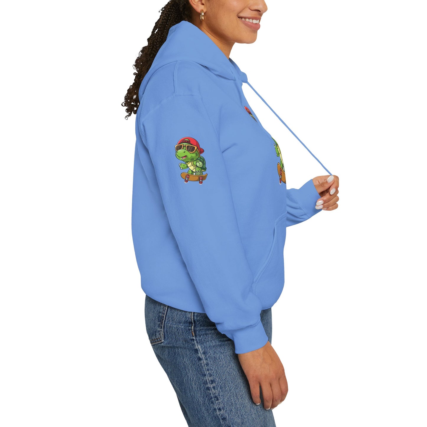 Princess Grace Cool Skateboarding Turtle Unisex Hoodie Fun and Stylish